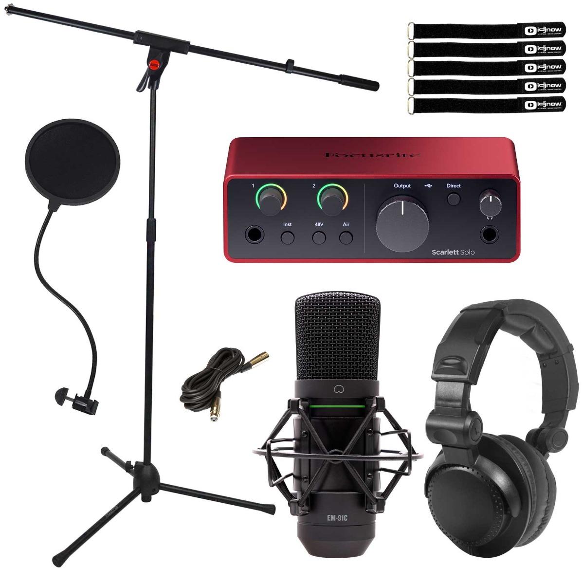 Focusrite Scarlett Solo Interface with Mackie Mic | IDJNOW