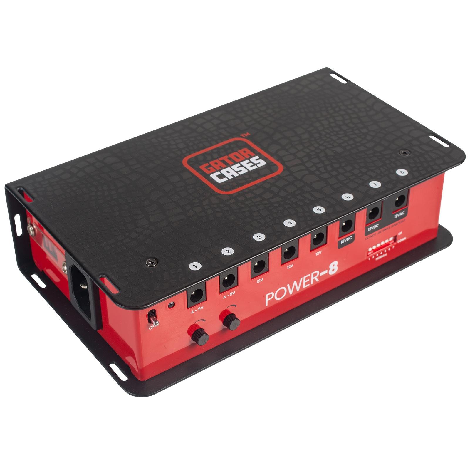 Gator Cases Pedal Power Supply with 8 Outputs | IDJNOW