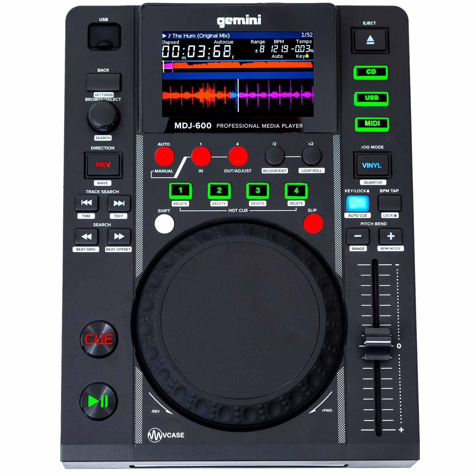 動作品☆ ジェミニ GEMINI CDJ-600 DJコントローラー Gemini_CDJ_600_CDJ_600_Profess
