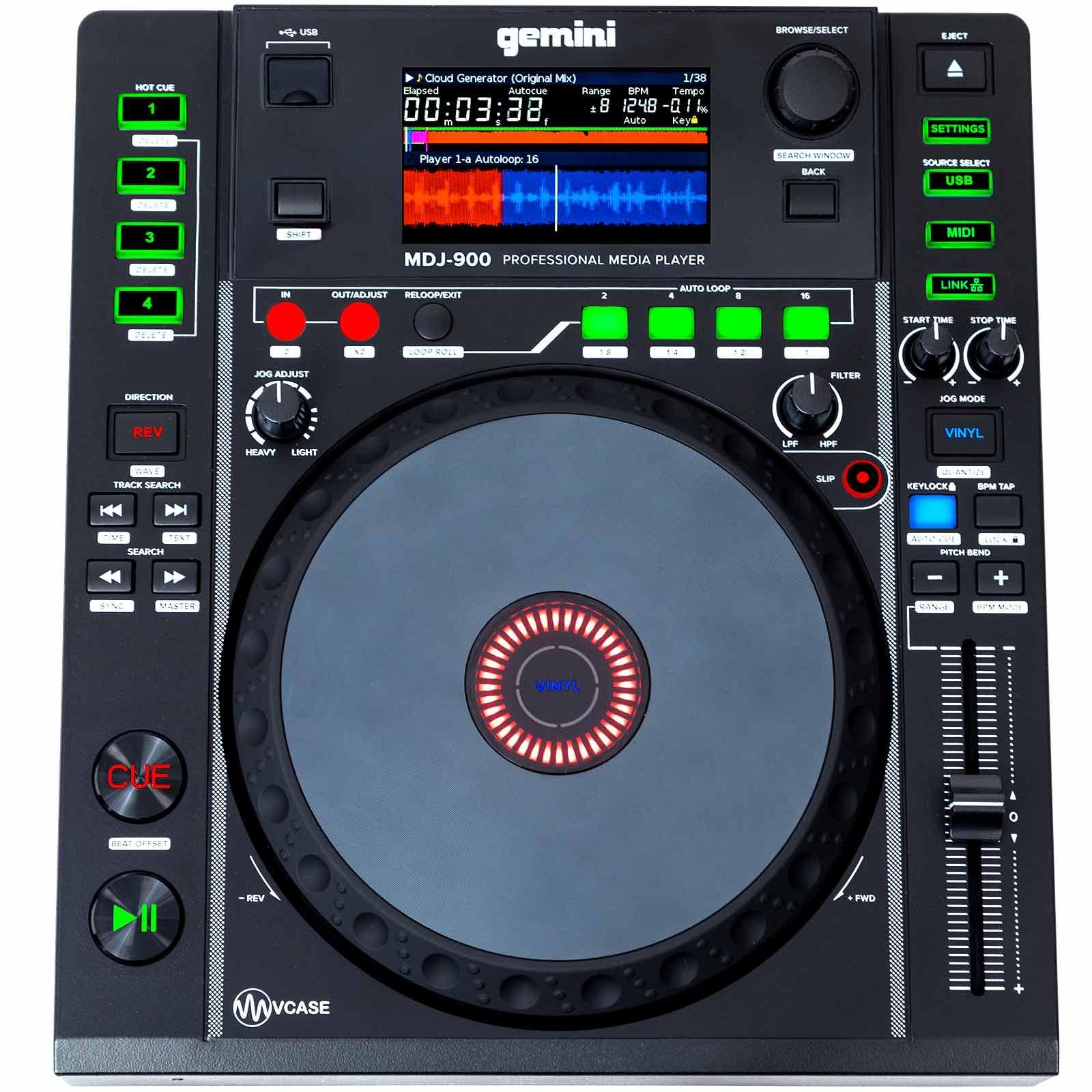 Gemini MDJ-900 Professional USB Media Player | IDJNOW