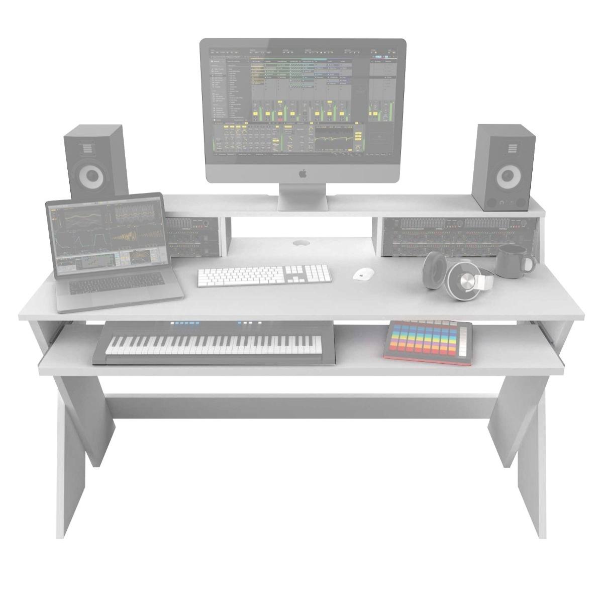 Glorious Sound Desk Pro White Studio Workstation | IDJNOW
