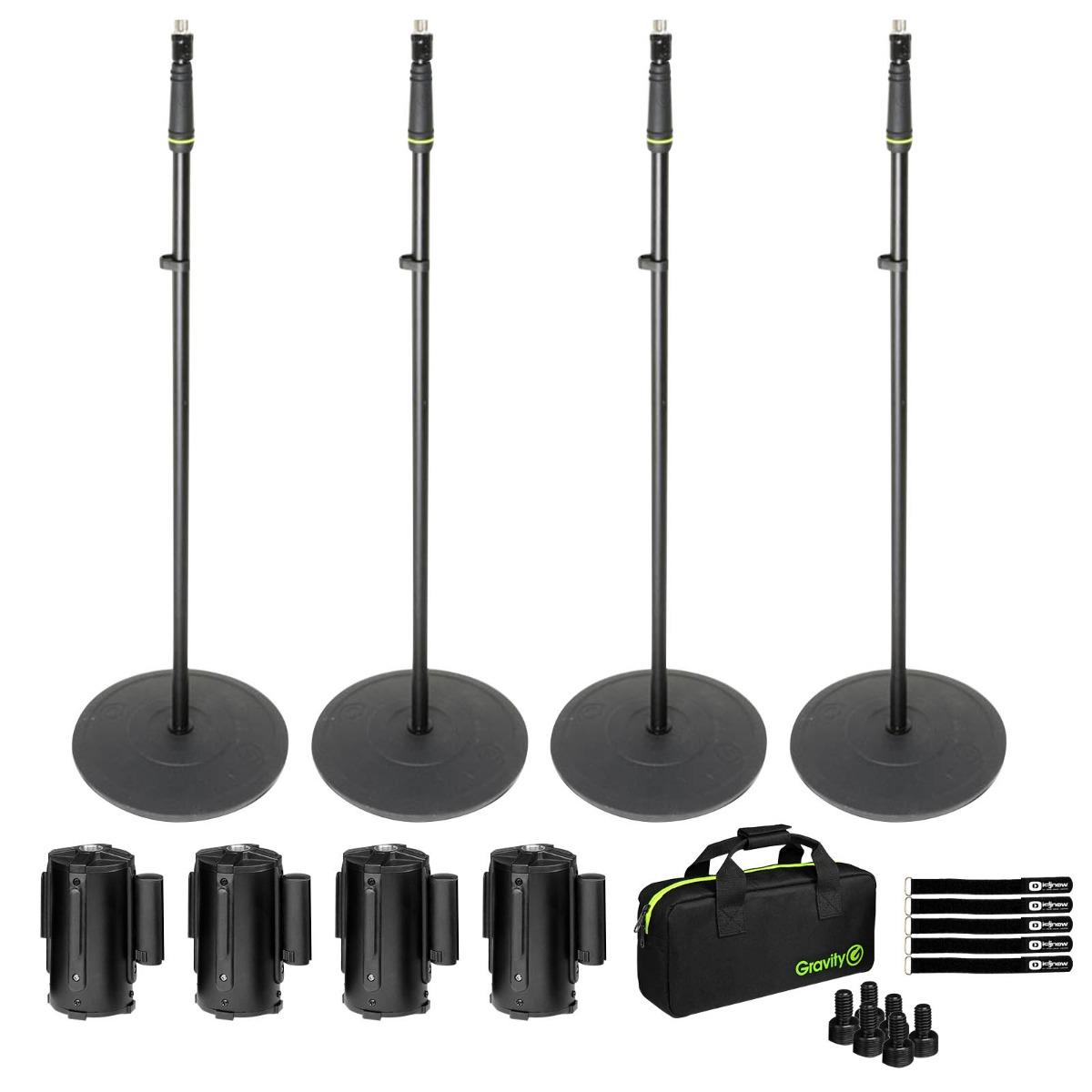 4x Gravity GMS23 Black Stands & Barrier Cassettes | IDJNOW
