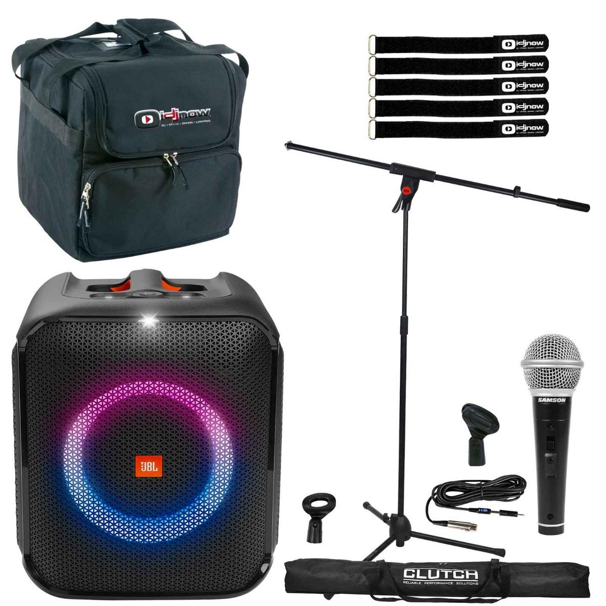 JBL PartyBox Encore Essential with Mic & Case | IDJNOW