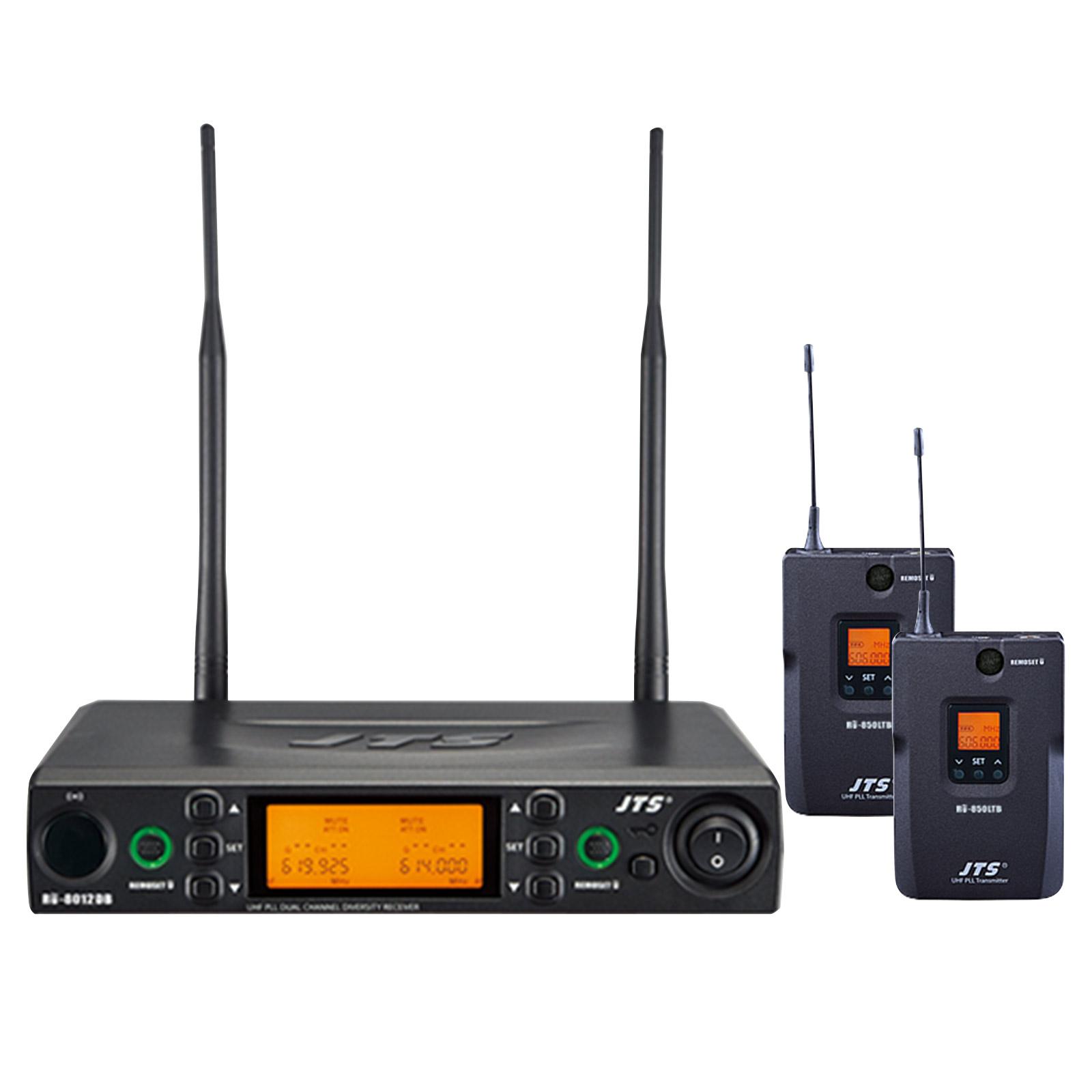 JTS RU-8012DB/RU-850LTB Dual Channel & 2x Bodypacks - 36 MHz