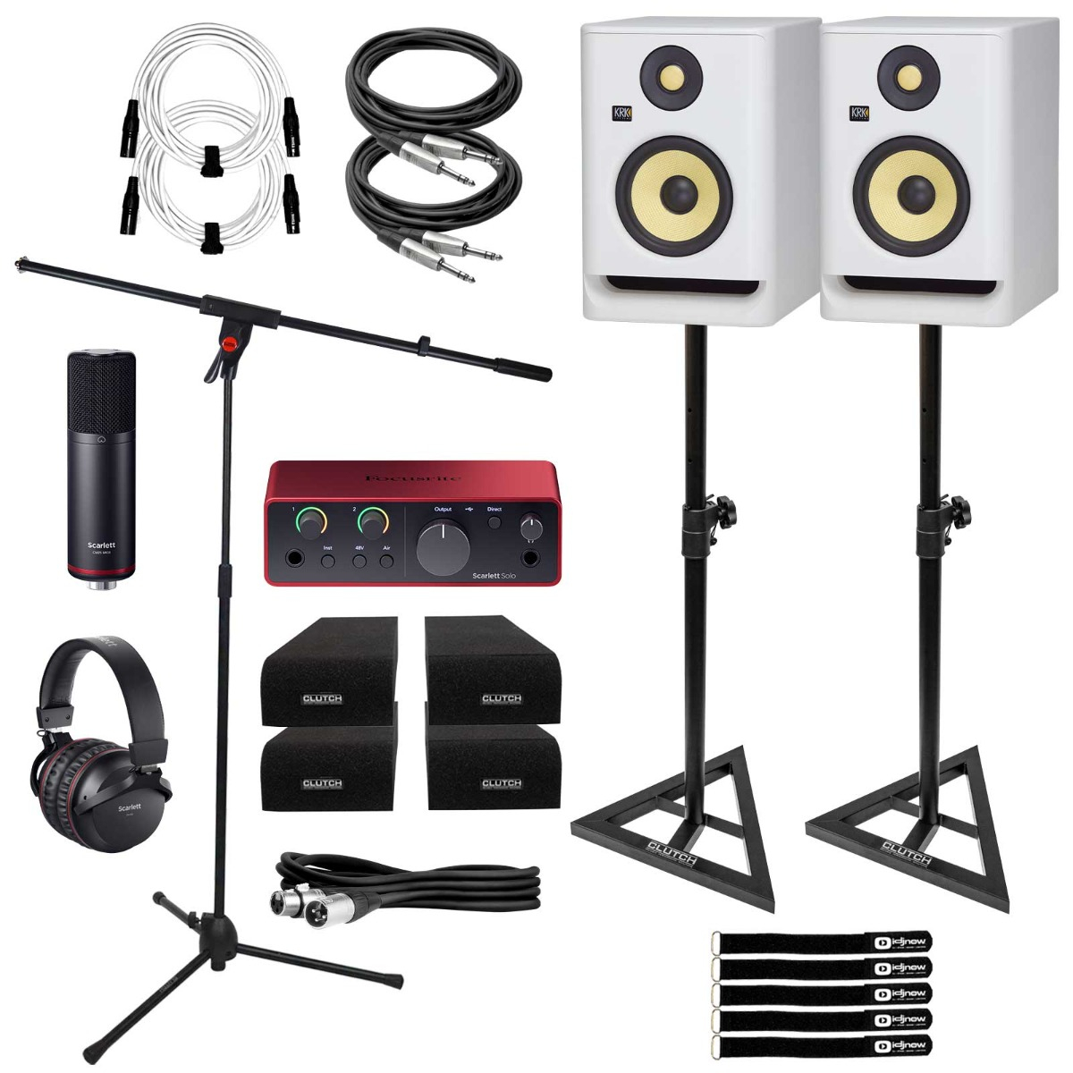 2) KRK RP5 G4 Monitors with Scarlett Solo Studio | IDJNOW