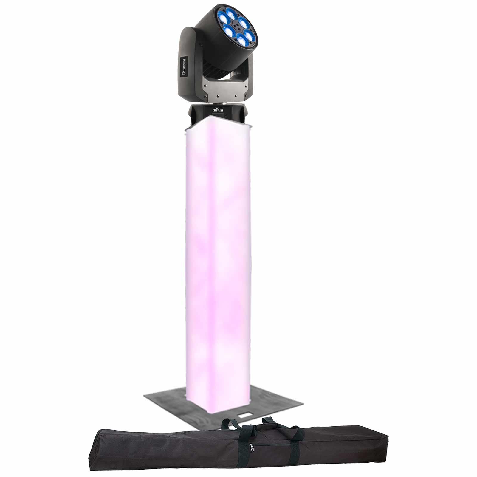 Trusst Glo Totem 2.0 Lighting Tower & Chauvet DJ Intimidator Trio