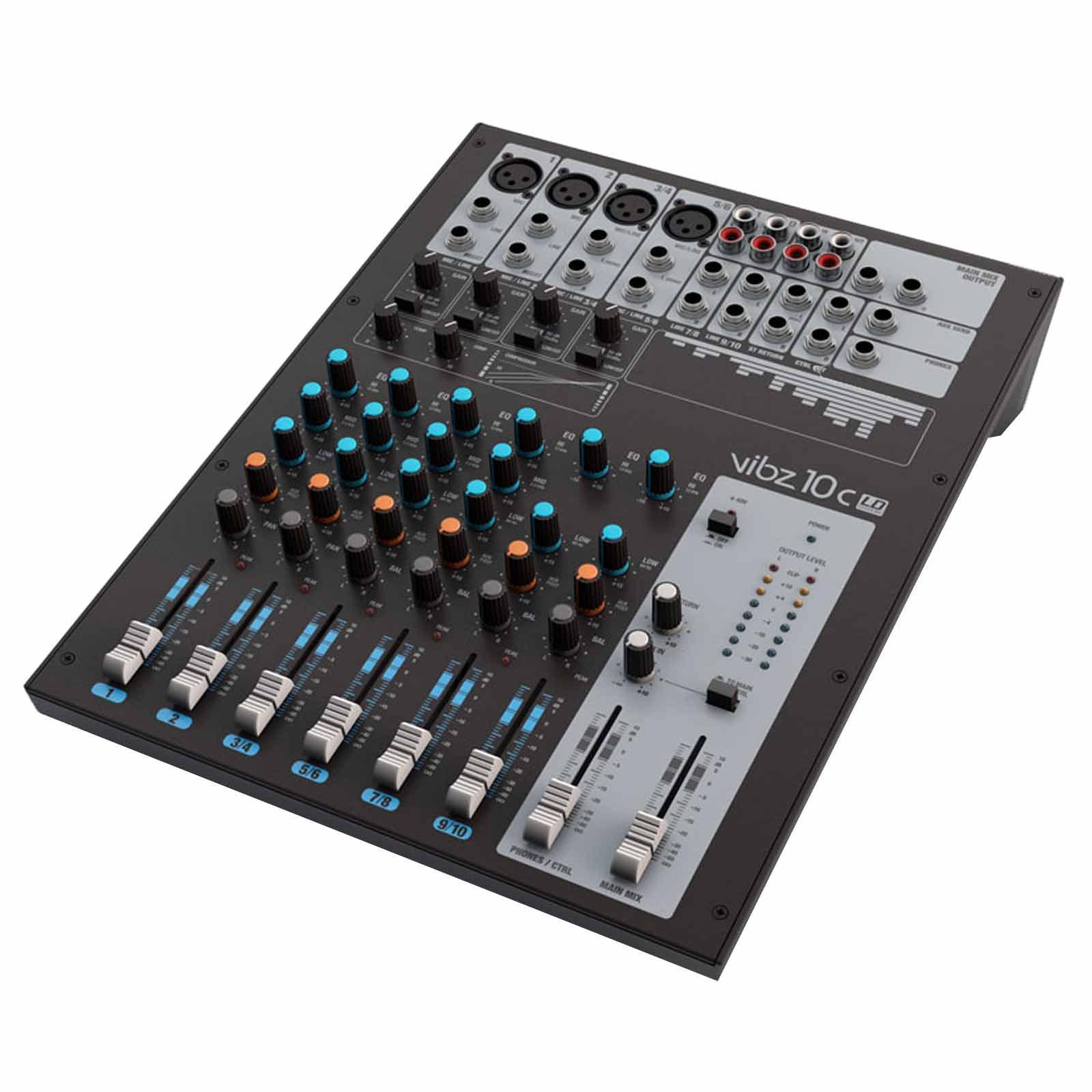 LD Systems VIBZ 10 C 10 Channel Mixing Console with Compressor