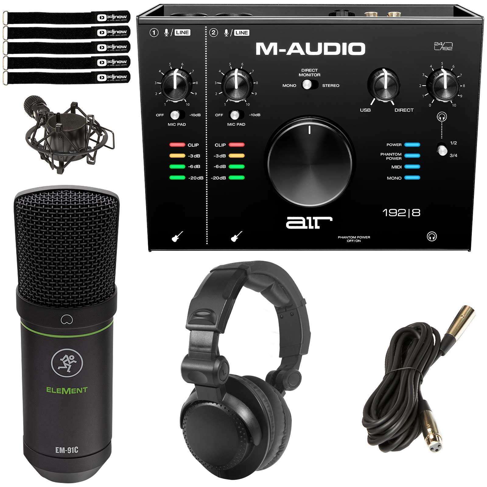 DTM・DAW M-Audio air 192/8 M-Audio AIR 192 | 8 with Mackie EleMent Series Mic | IDJNOW
