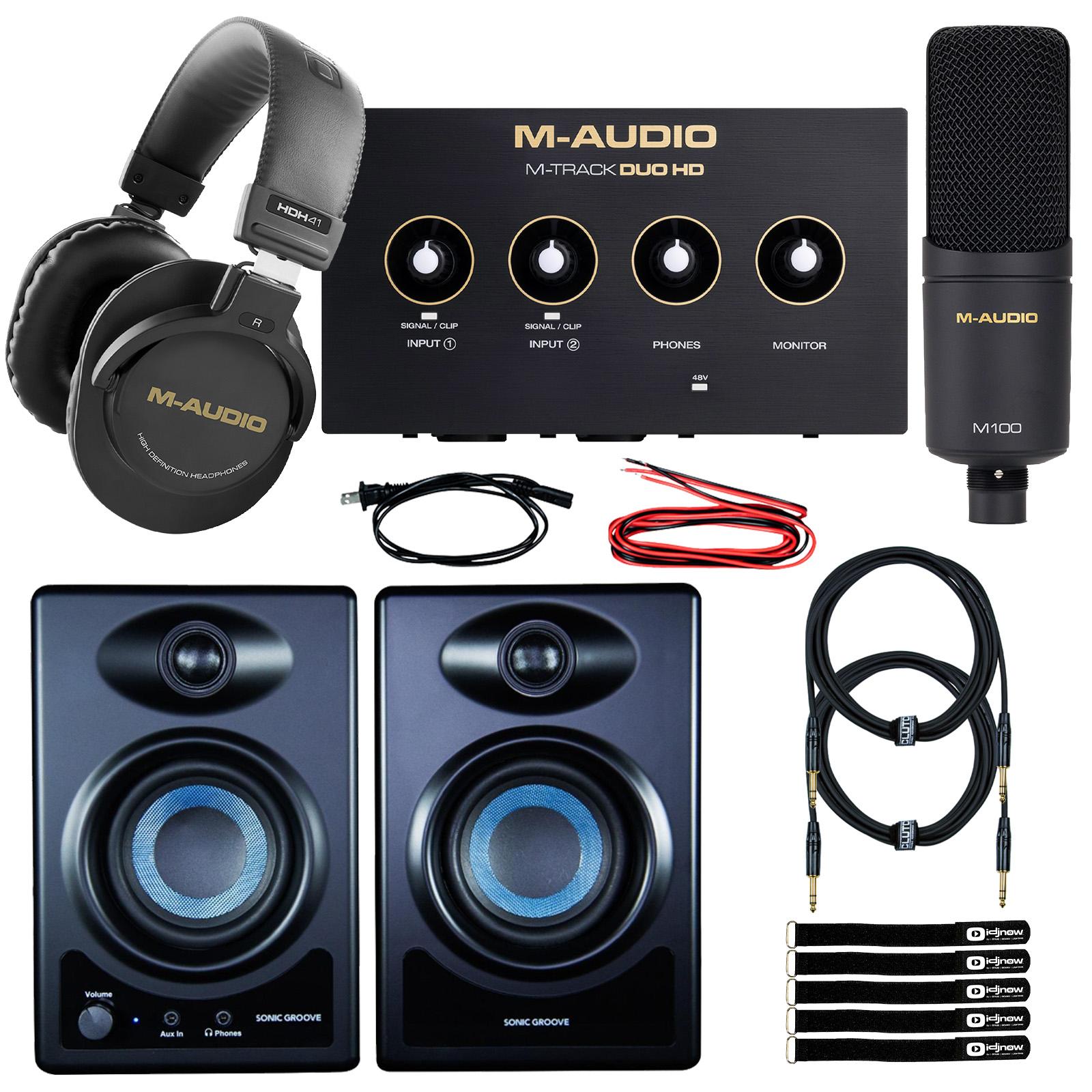 M-Audio M-Track Duo HD Producer Pack with Monitors
