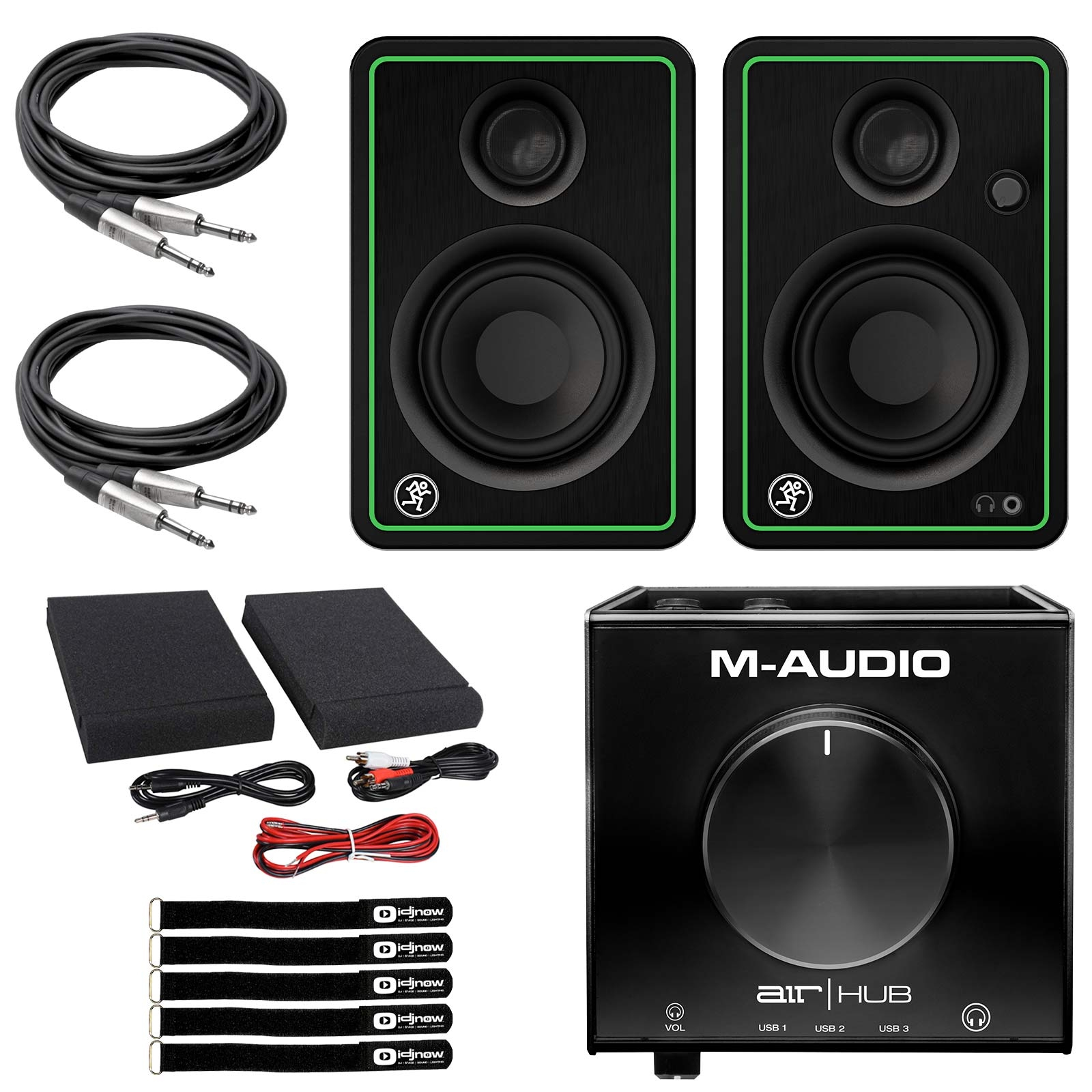 Mackie CR3-X Monitor Speakers & AIR Hub Interface | IDJNOW