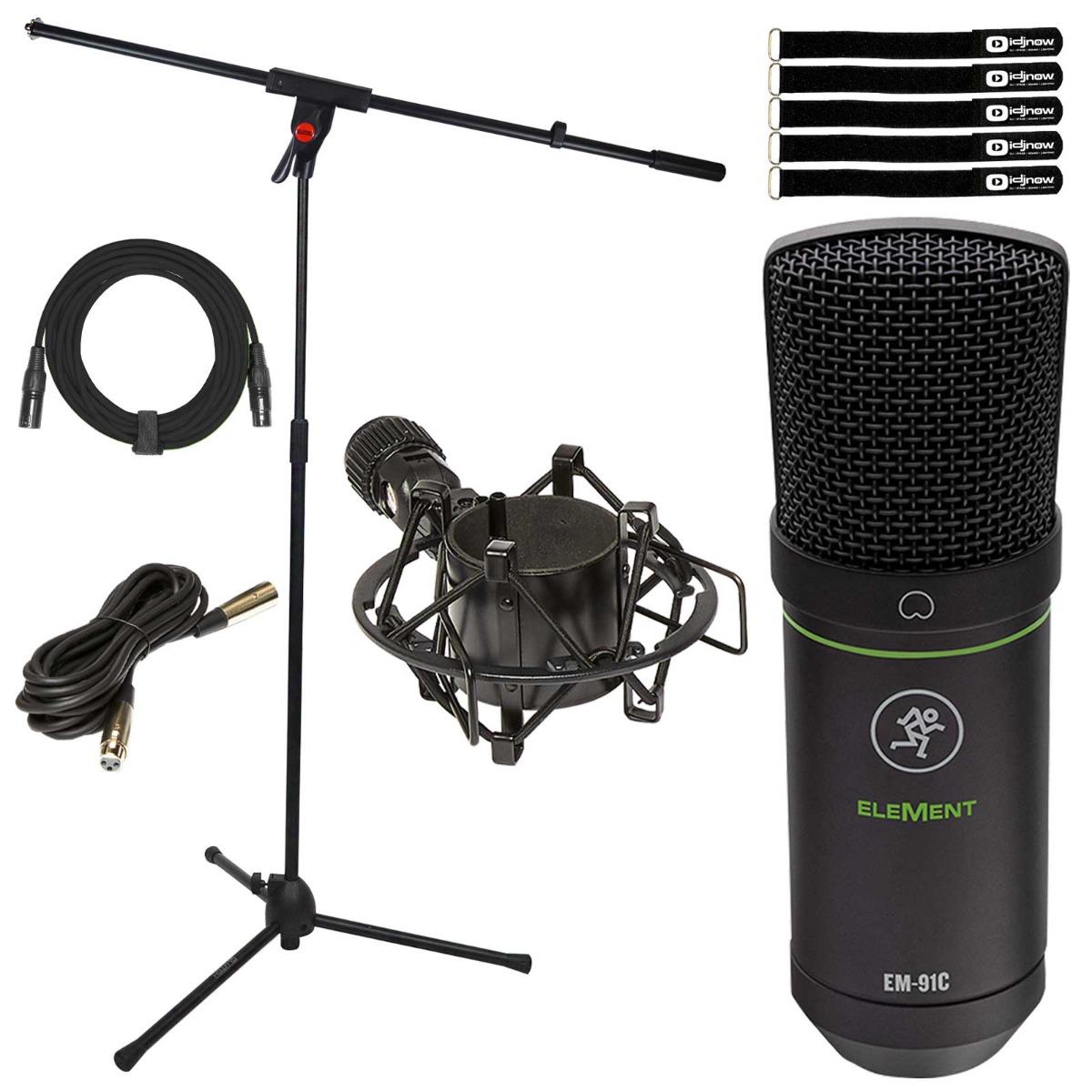 Mackie EM-91C Condenser Microphone with Boom Stand | IDJNOW