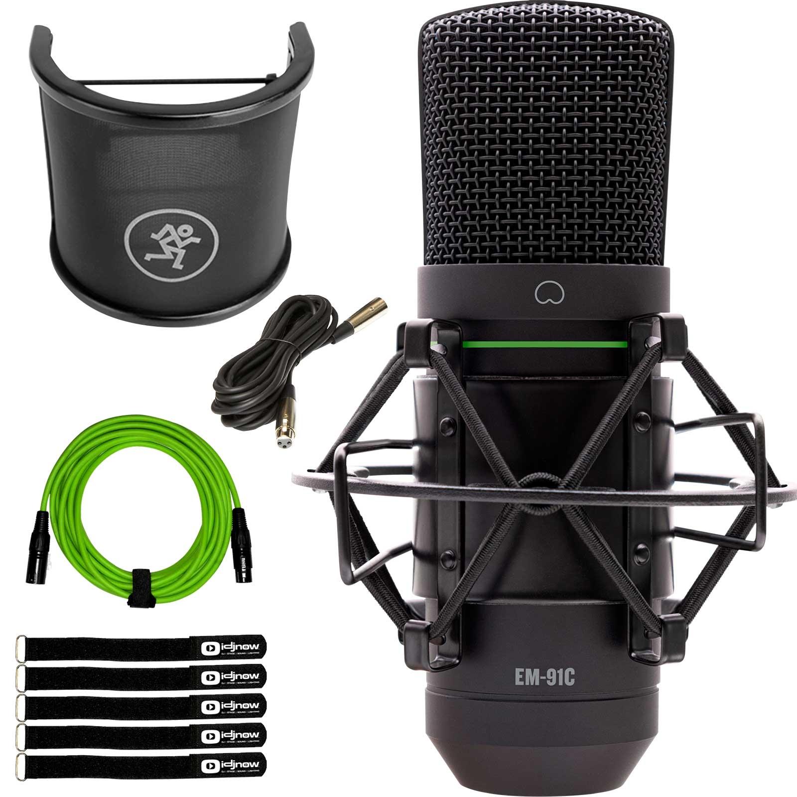 Mackie EM-91C EleMent Series Mic with Pop Screen | IDJNOW