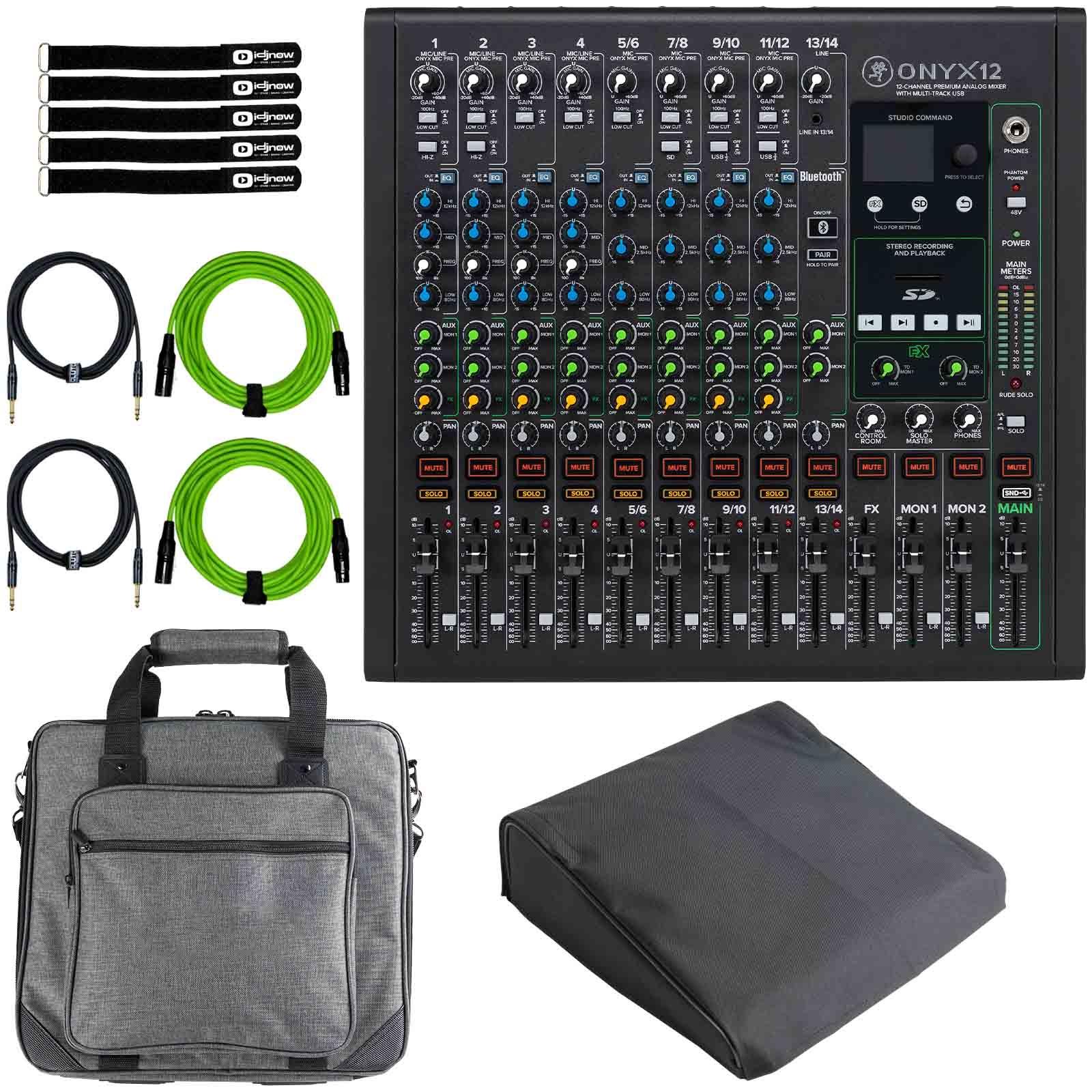 Mackie Onyx12 12-Channel Analog Mixer with Case | IDJNOW