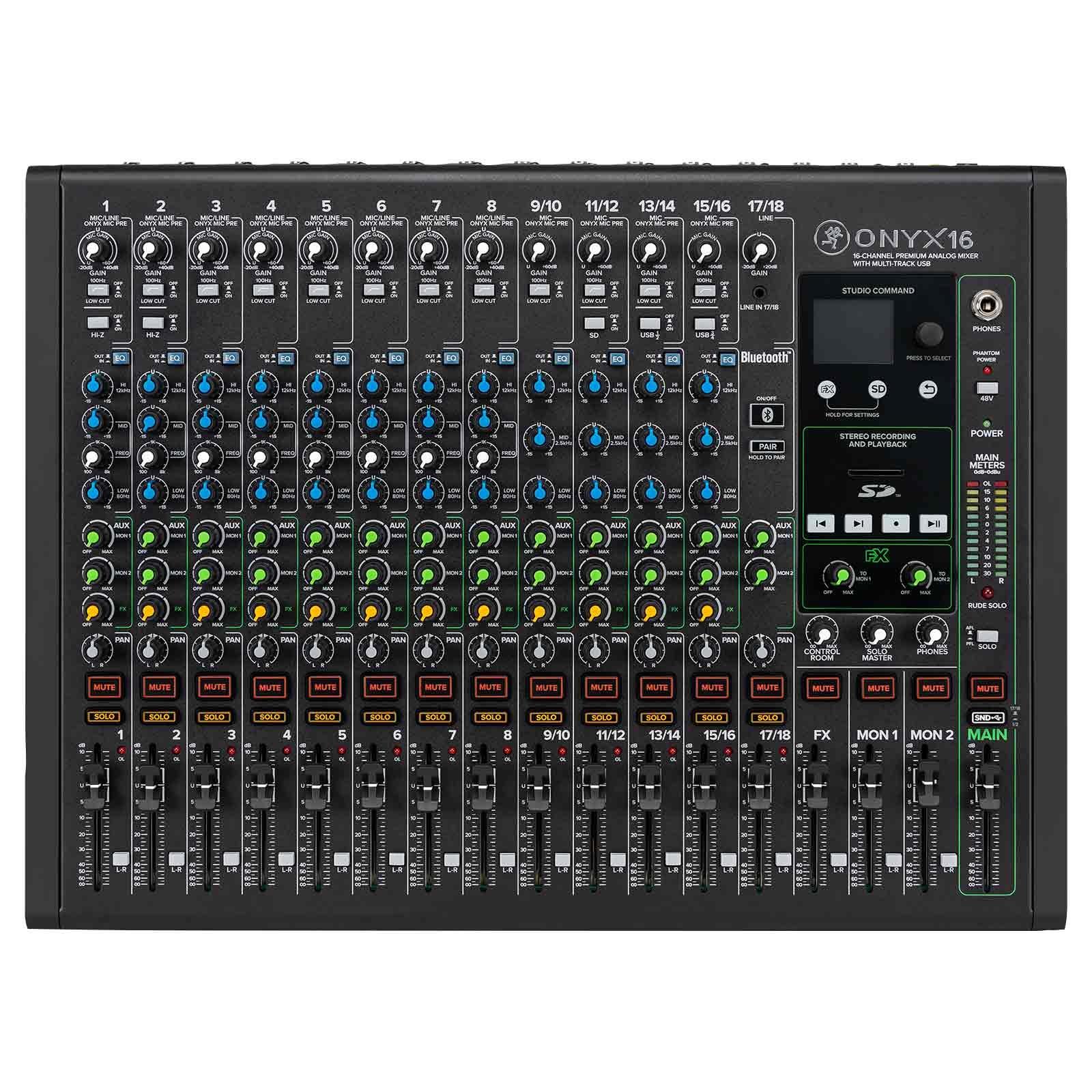 Mackie Onyx16 16-Channel Analog Mixer with USB | IDJNOW