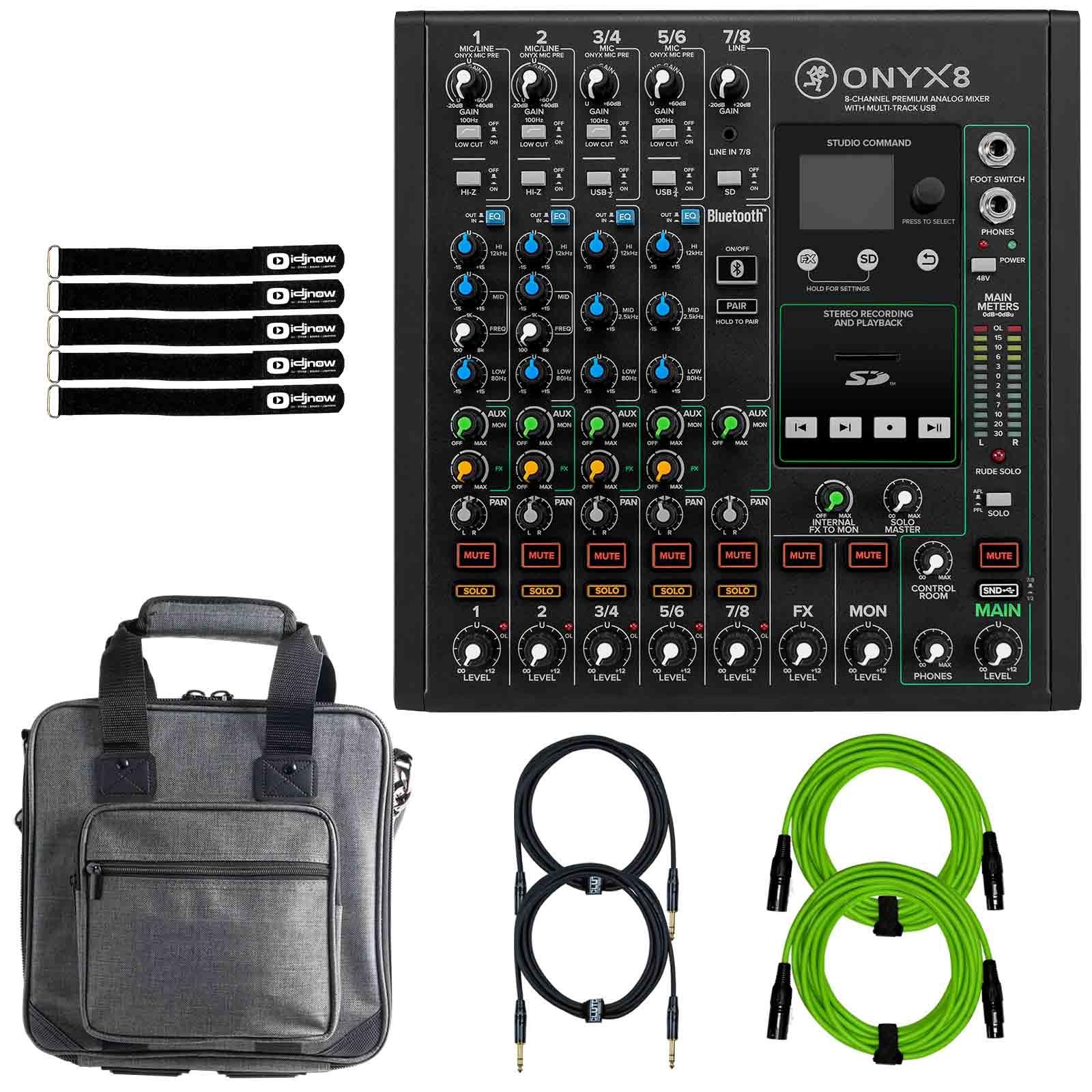 Mackie Onyx8 8-Channel Analog Mixer with Case | IDJNOW