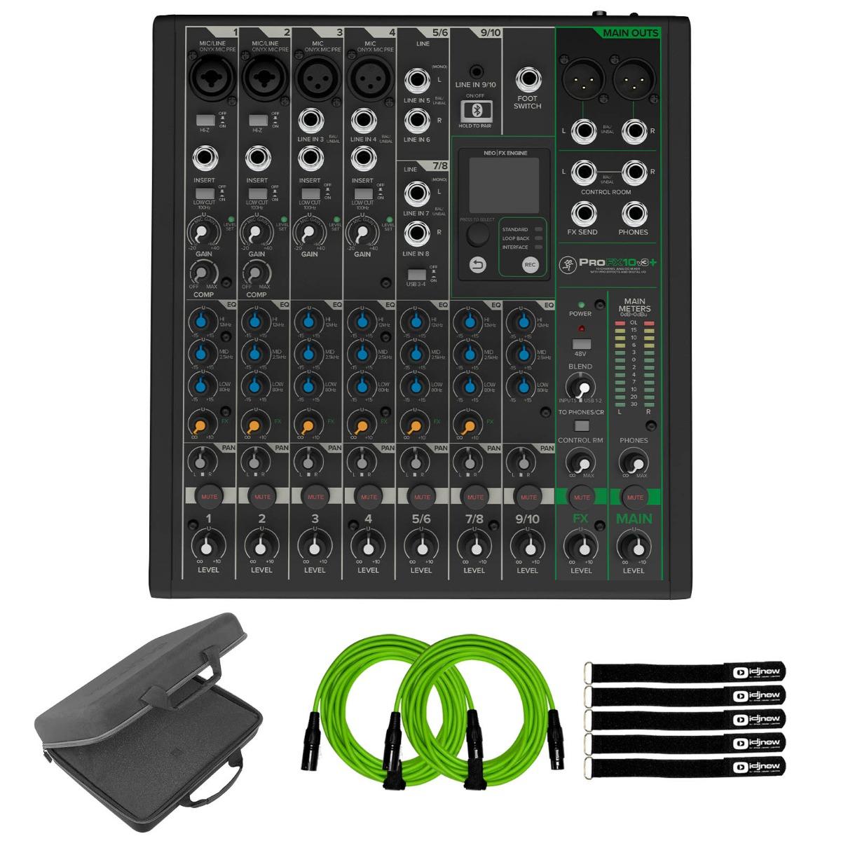 Mackie ProFX10v3+ 10-Channel Mixer with Gator Bag | IDJNOW