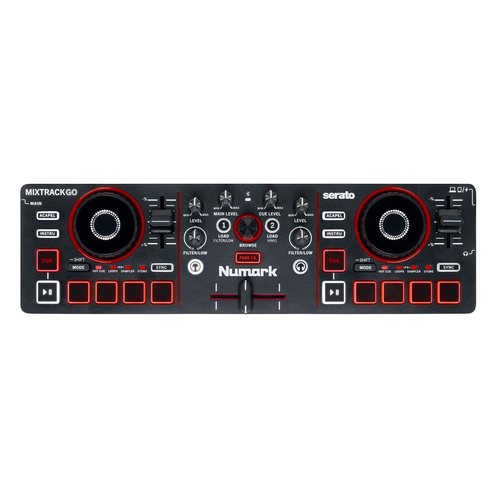 Numark MixTrack Go Ultra-Portable 2-Deck DJ Controller