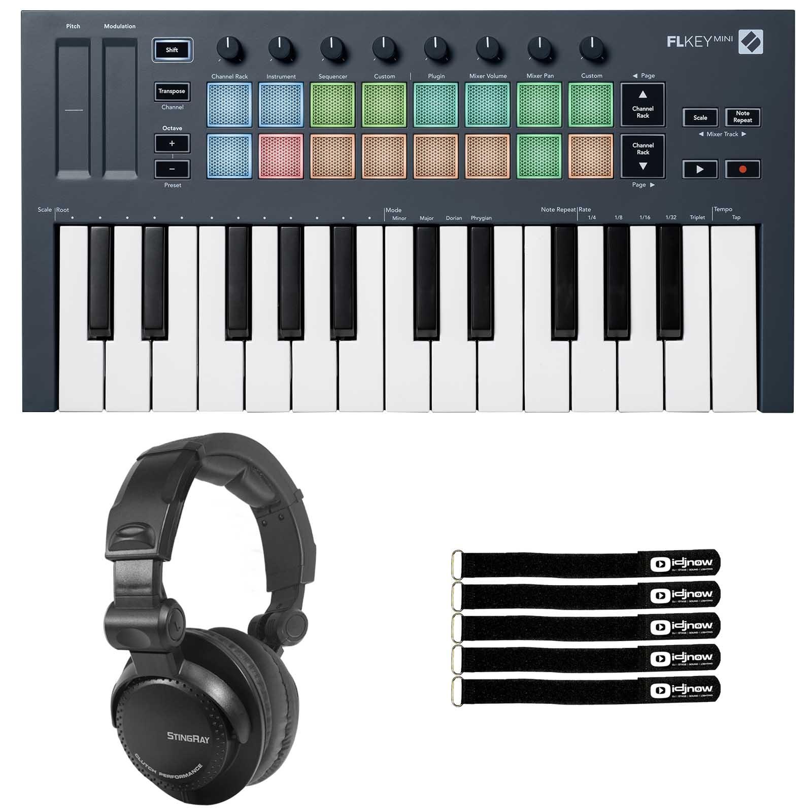 Novation FLkey Mini 25-Key Keyboard & Headphones | IDJNOW