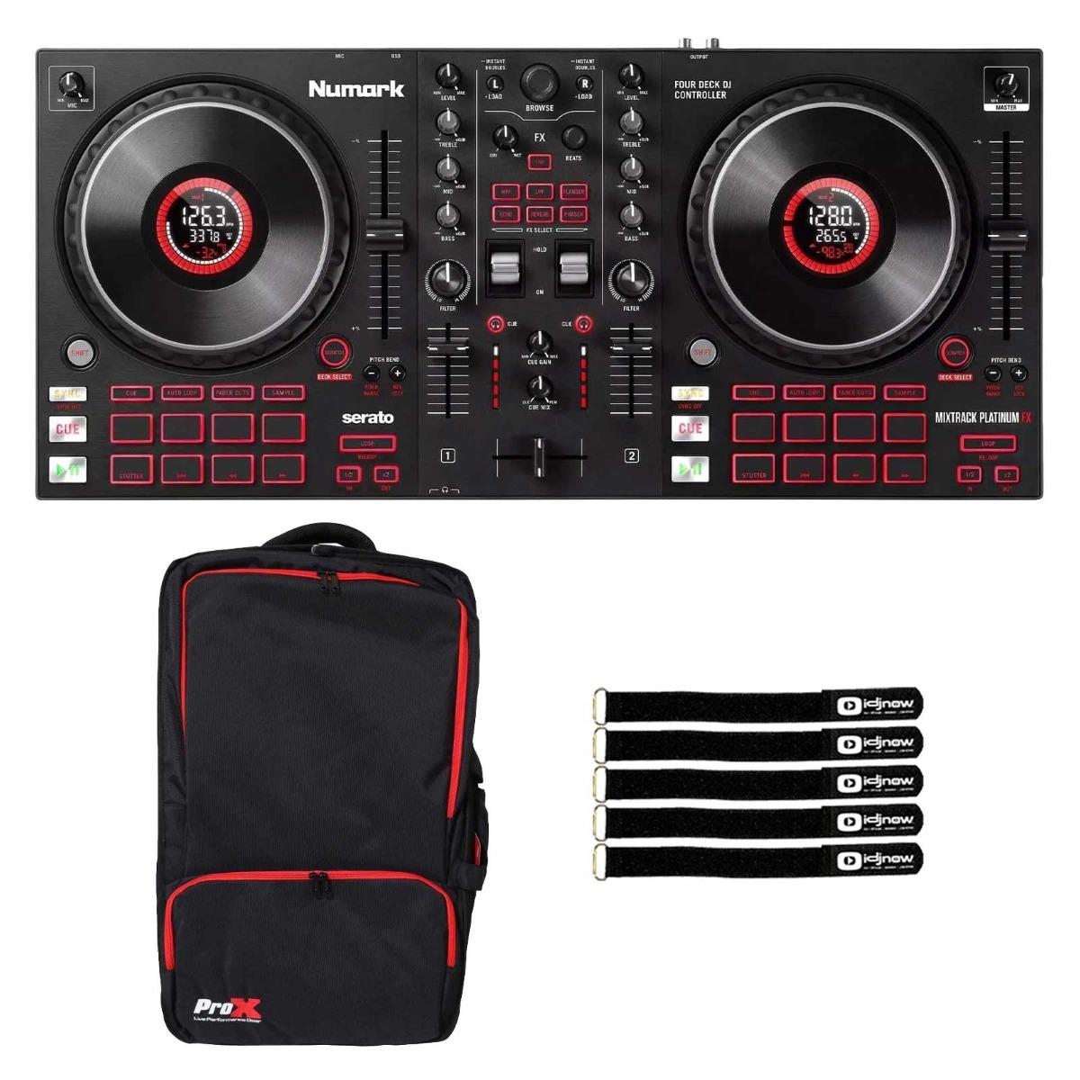 Numark Mixtrack Platinum 4デッキDJ Numark Mixtrack Platinum FX 4-Deck Controller with Backpack