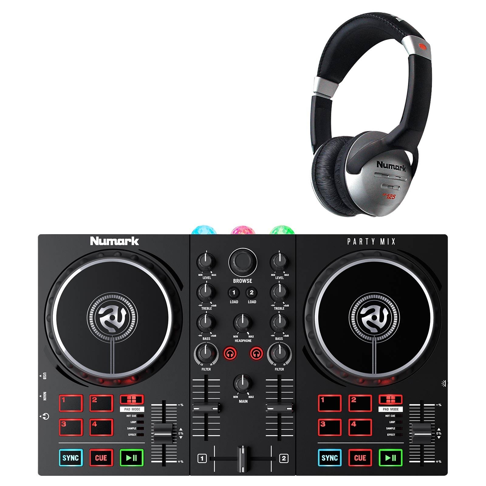 Numark Party Mix II DJ Controller with Headphones | IDJNOW