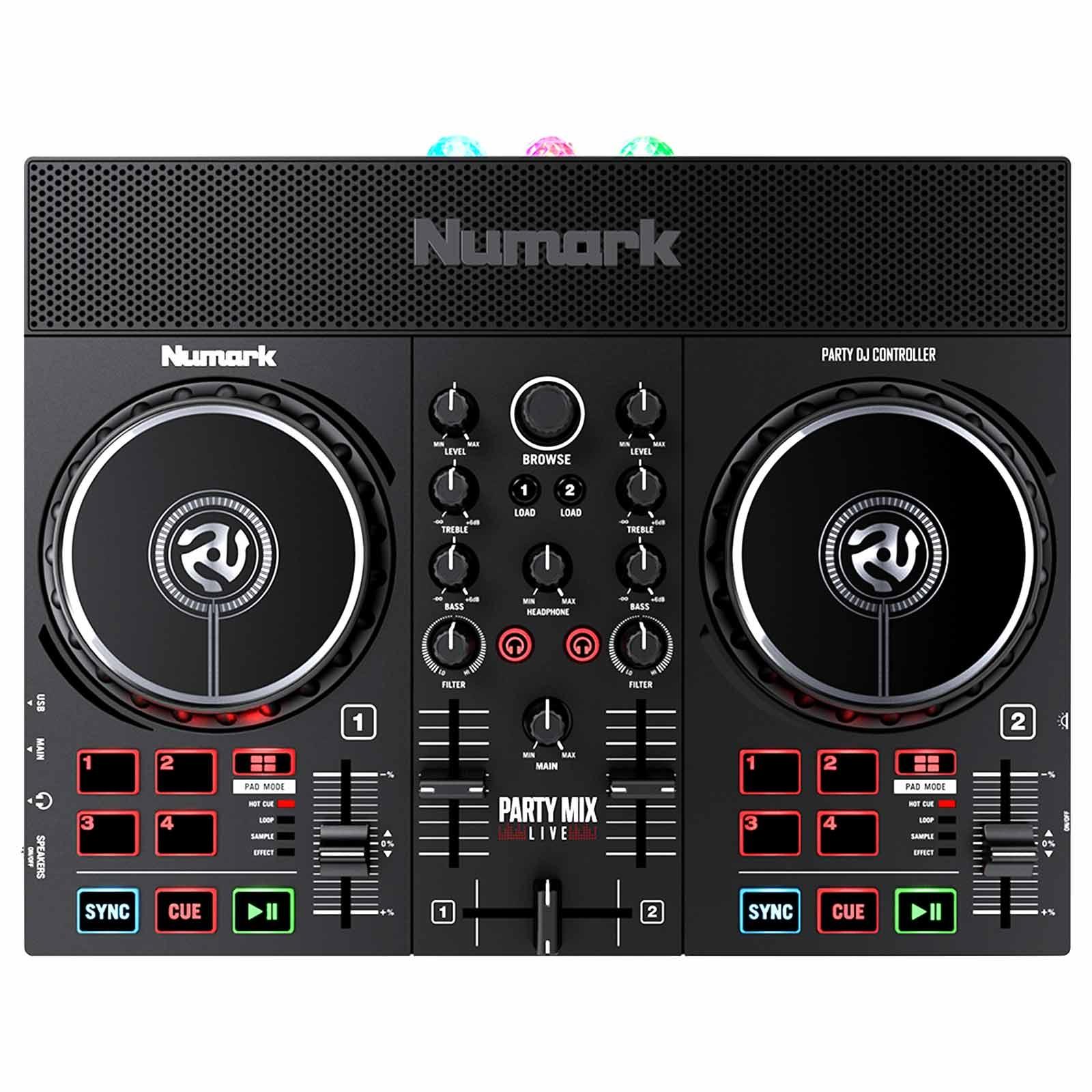 PartyMix Live with Light Show & Speakers by Numark | IDJNOW