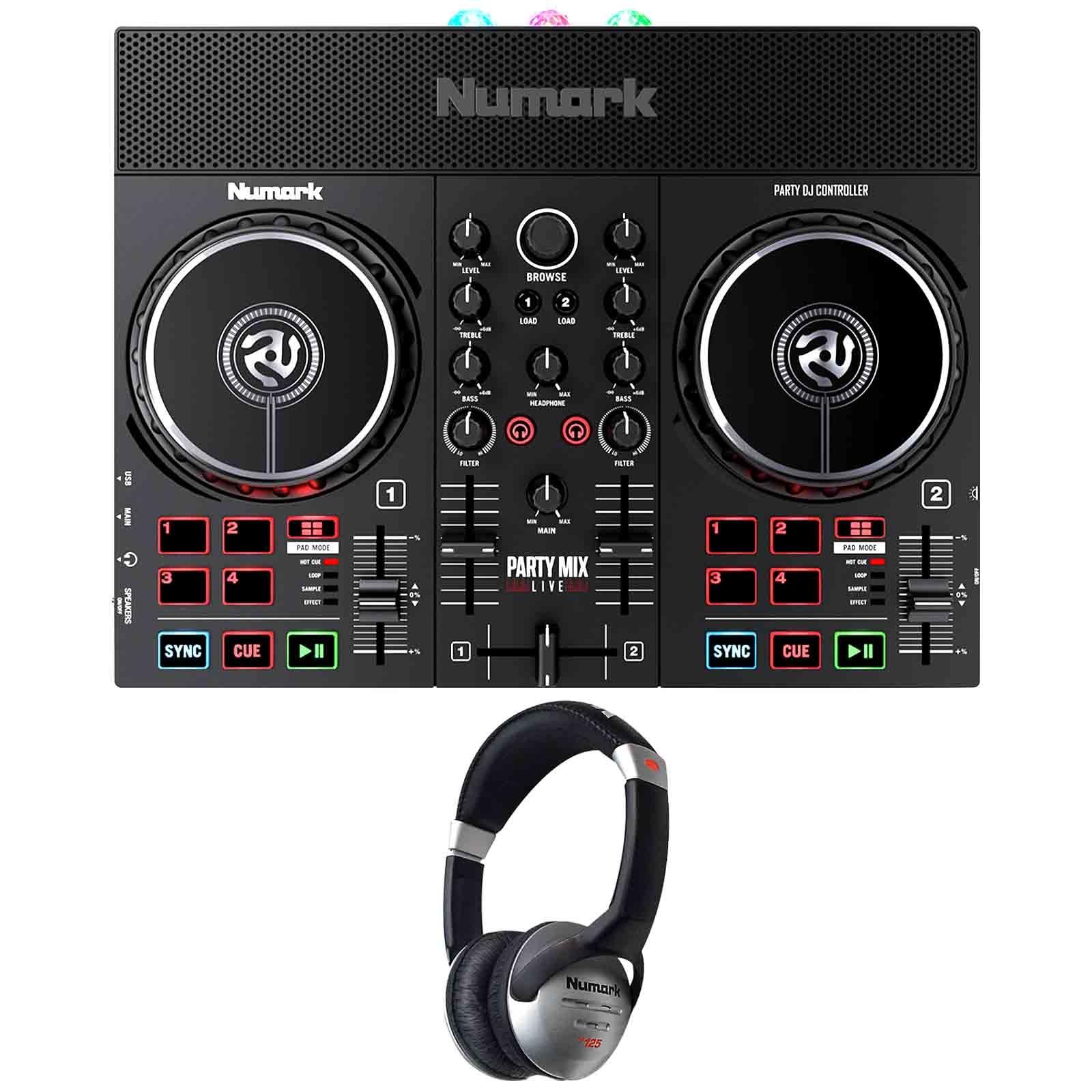 Numark Party Mix Live Controller with Headphones | IDJNOW