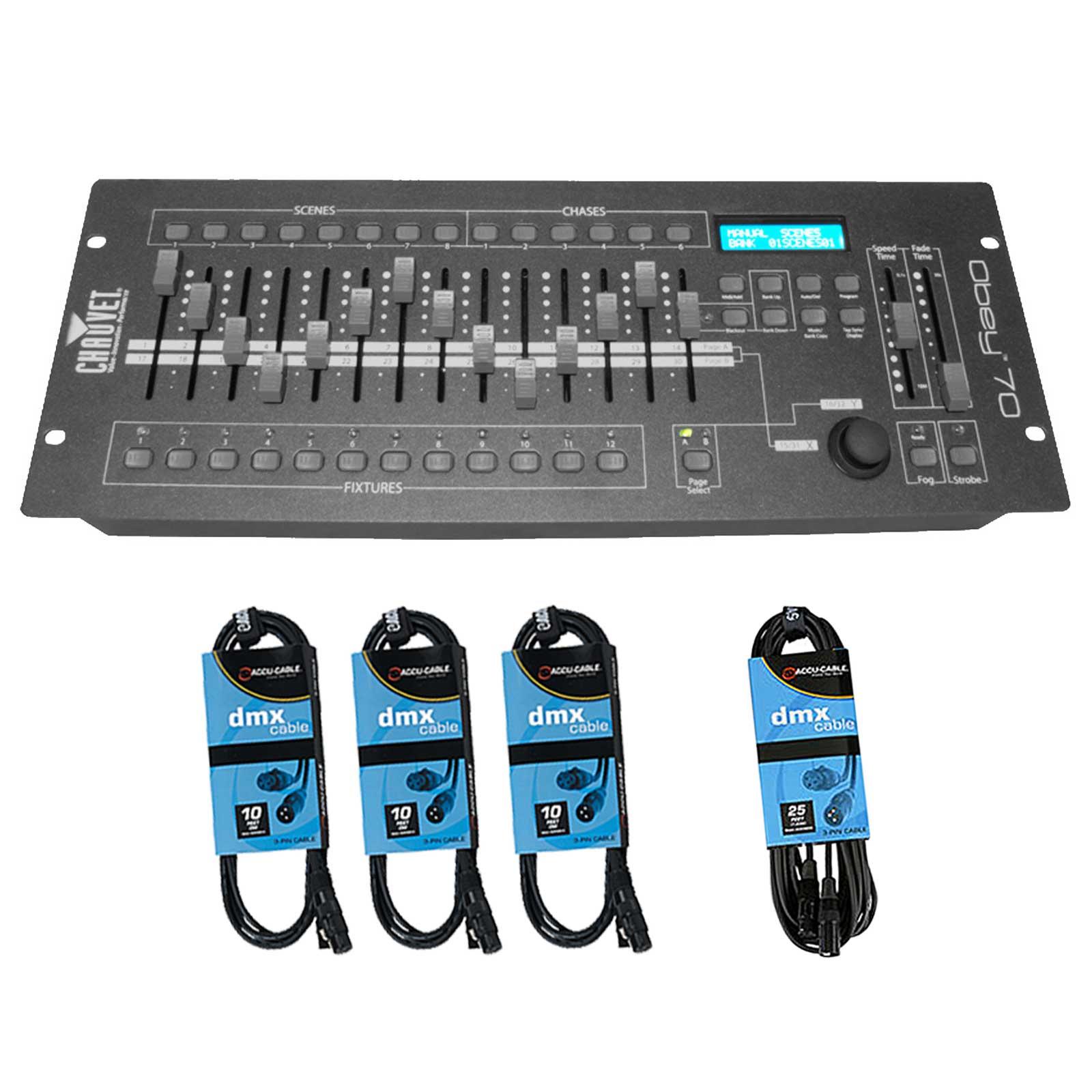 Chauvet DJ Obey 70 & DMX Cables Bundle | IDJNOW