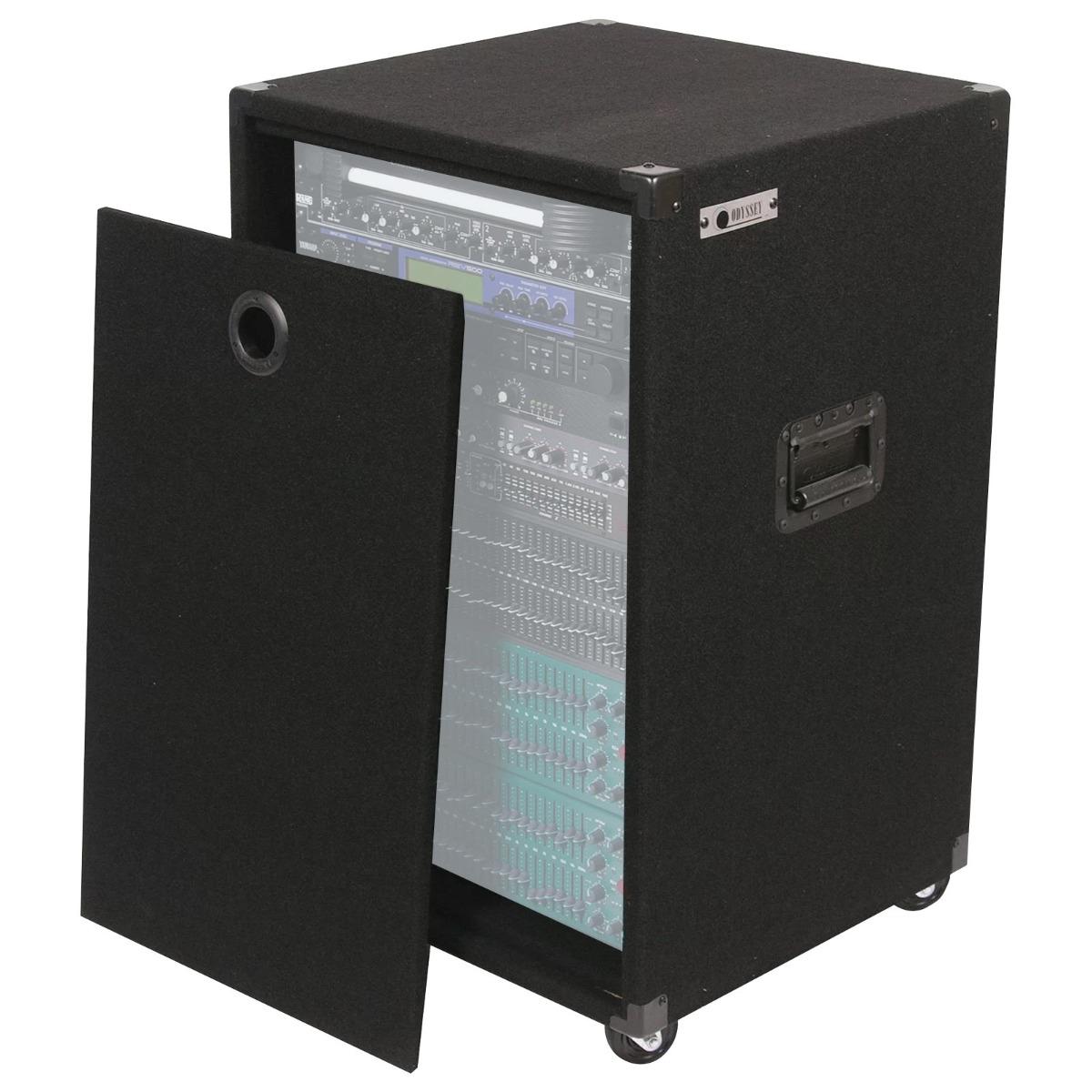 Odyssey CRE16W 16U Carpet Rack Case with Wheels | IDJNOW