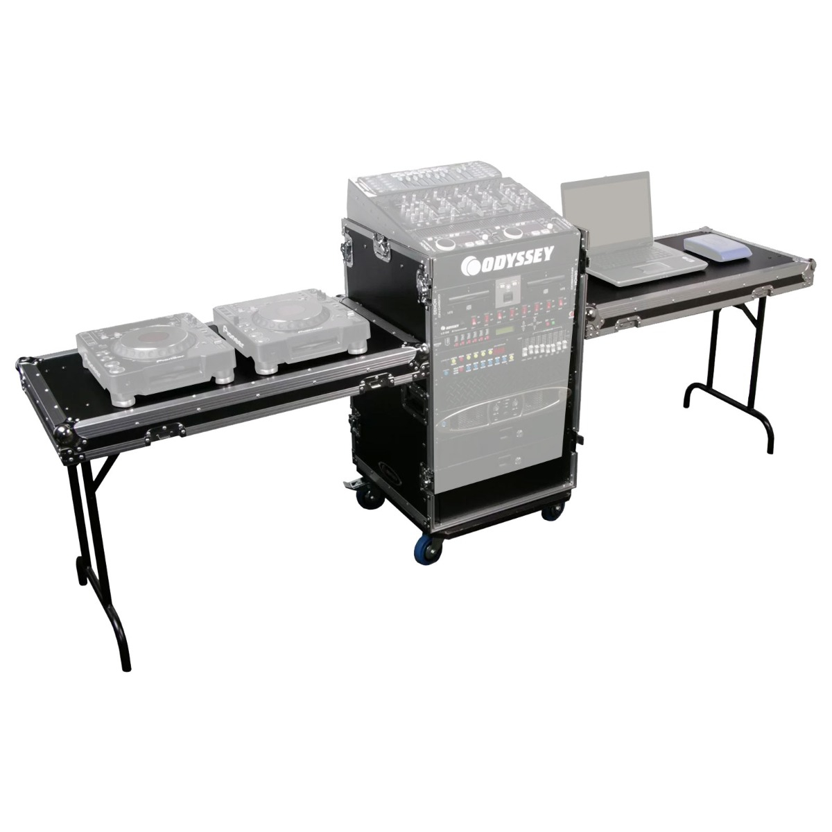 Odyssey FZ1116WDLX-II Combo Rack with Side Tables | IDJNOW