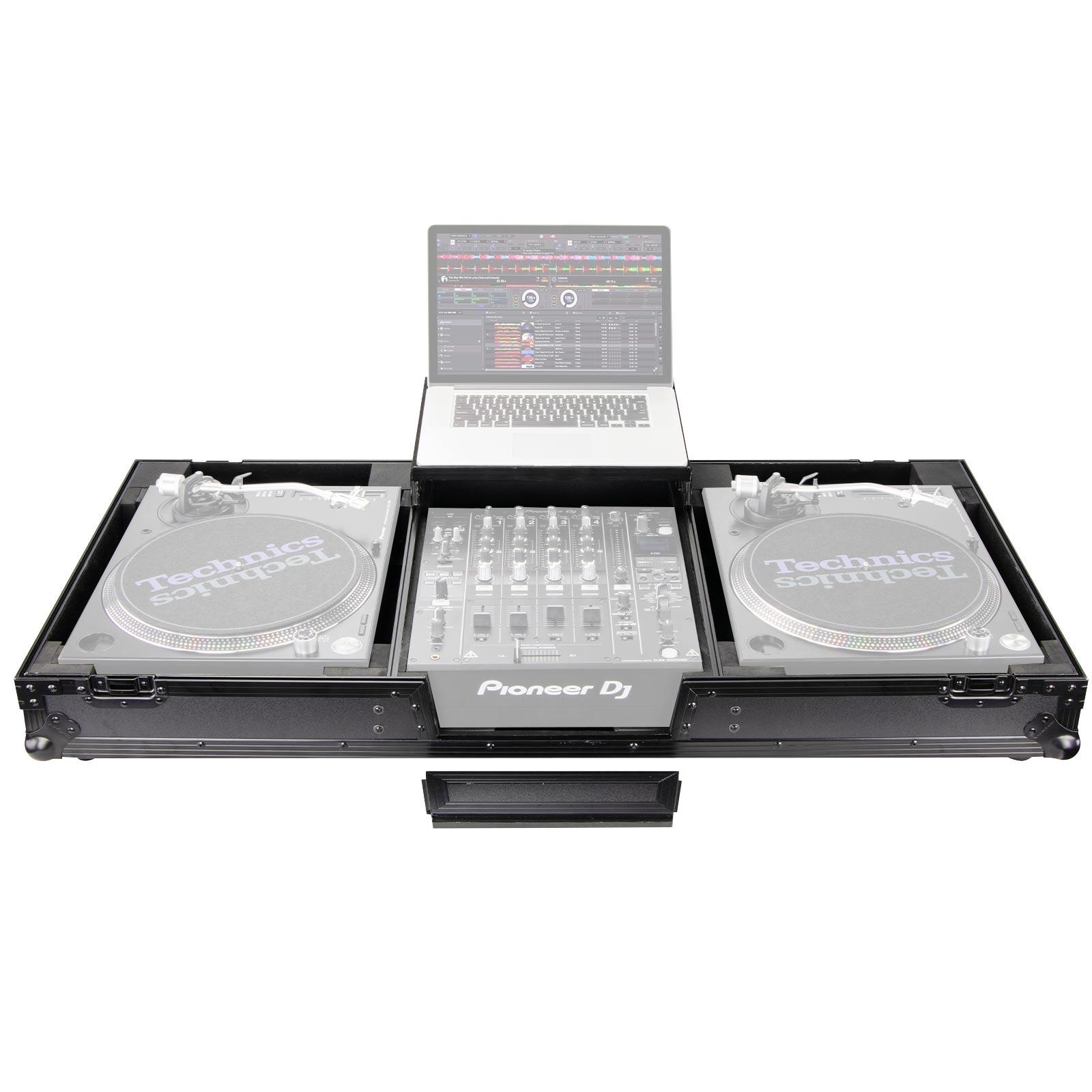Odyssey FZGSLBM12WRBL Black Universal Turntable Coffin | IDJNOW