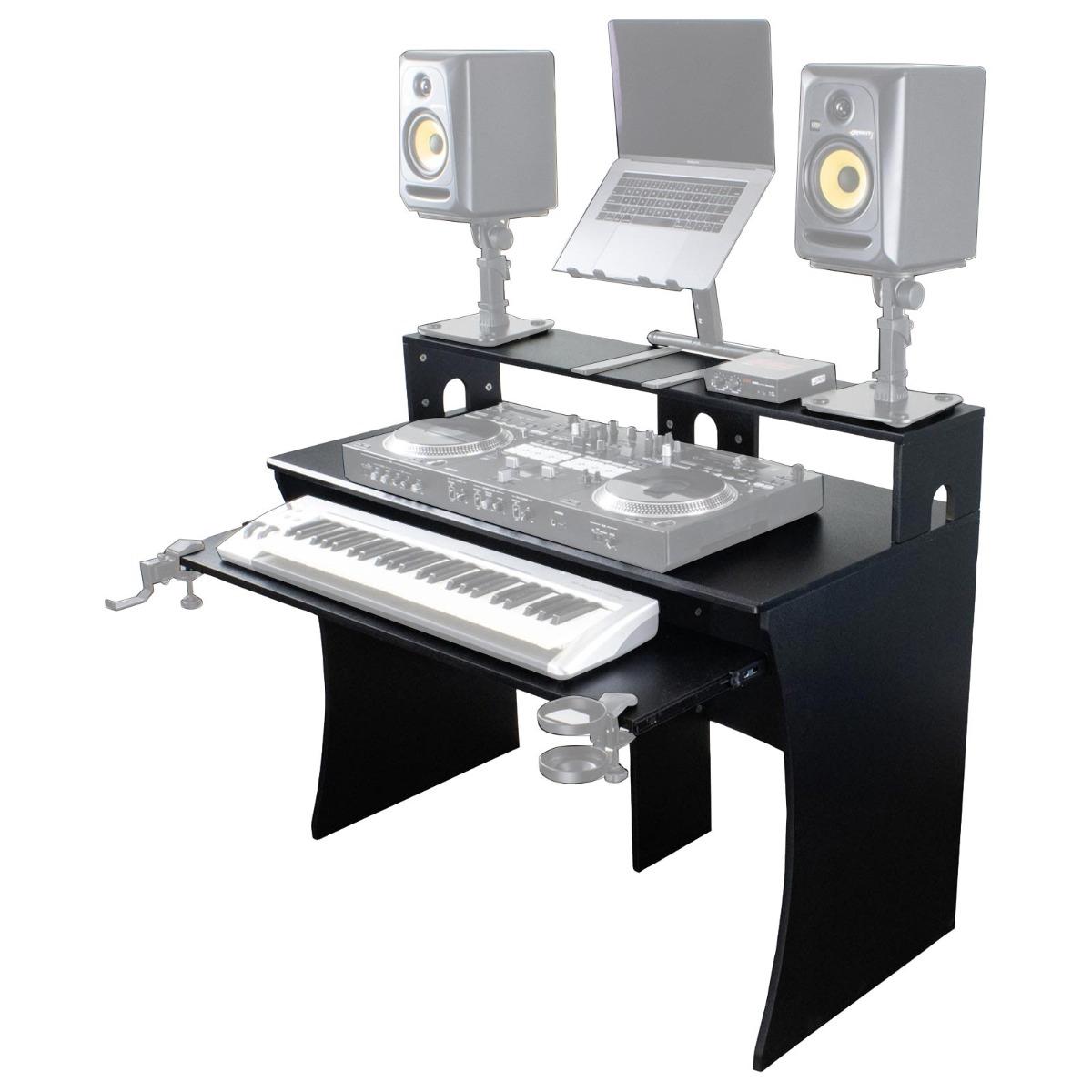 Odyssey SDJWS4T44BH DJ Werk Station 4T Furniture | IDJNOW