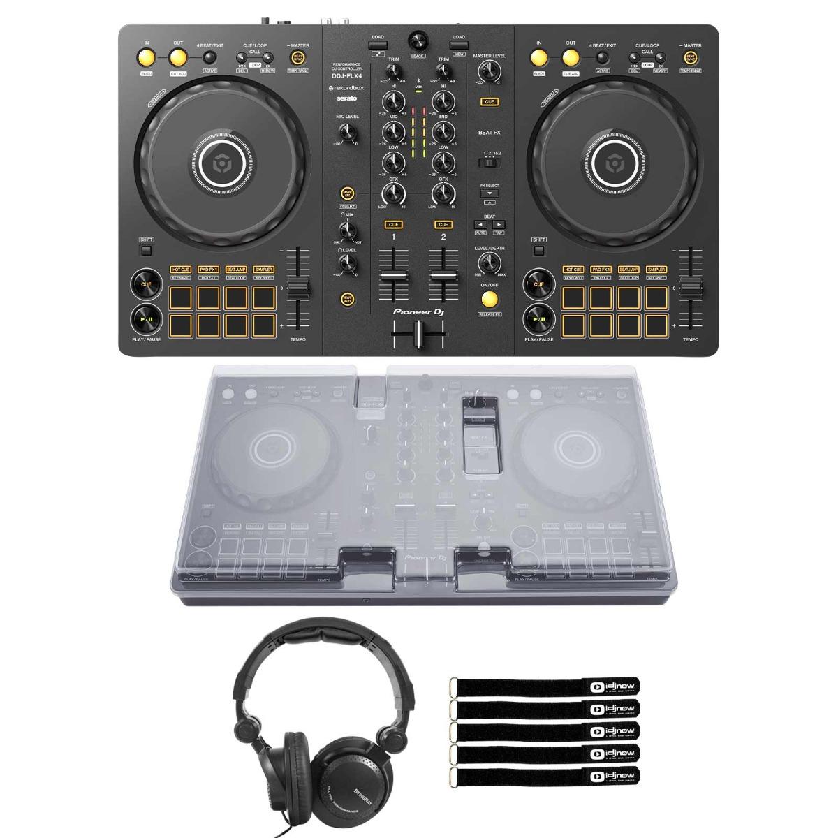 Pioneer DDJ-FLX4 Controller with Cover & Headphones | IDJNOW