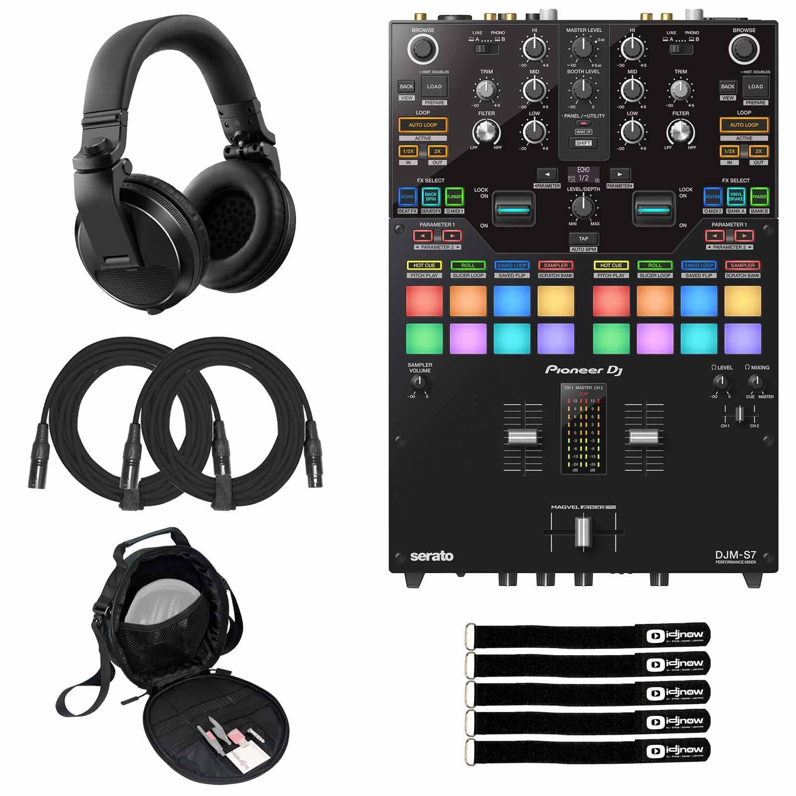 Pioneer DJ DJM-S7 2 Channel Mixer with Headphones | IDJNOW