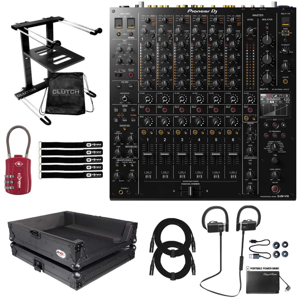 Pioneer DJ DJM-V10 with Headphones & Black Case | IDJNOW