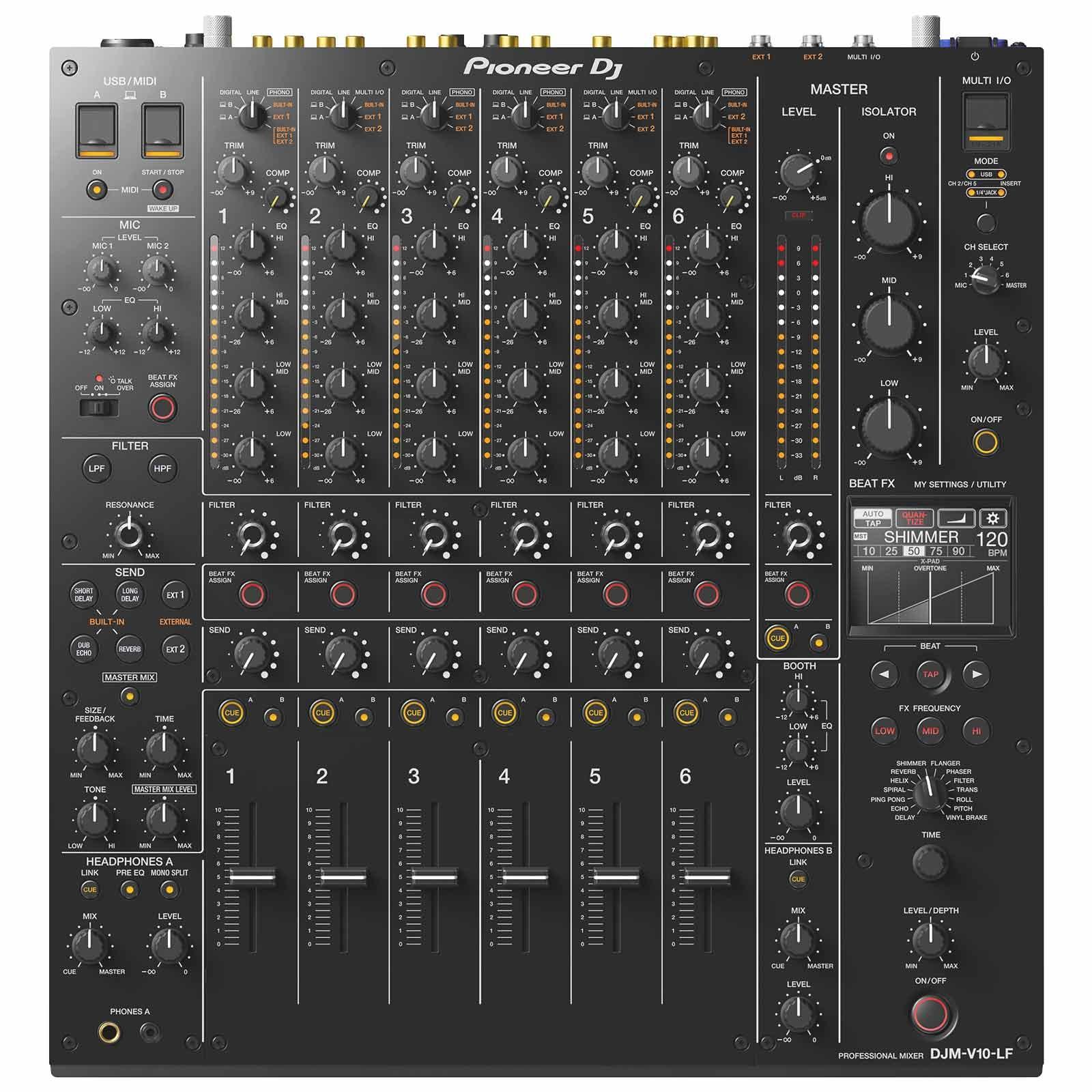Pioneer DJ DJM-V10-LF 6チャンネルDJミキサー DJM-V10-LF Creative style 6-channel professional DJ mixer