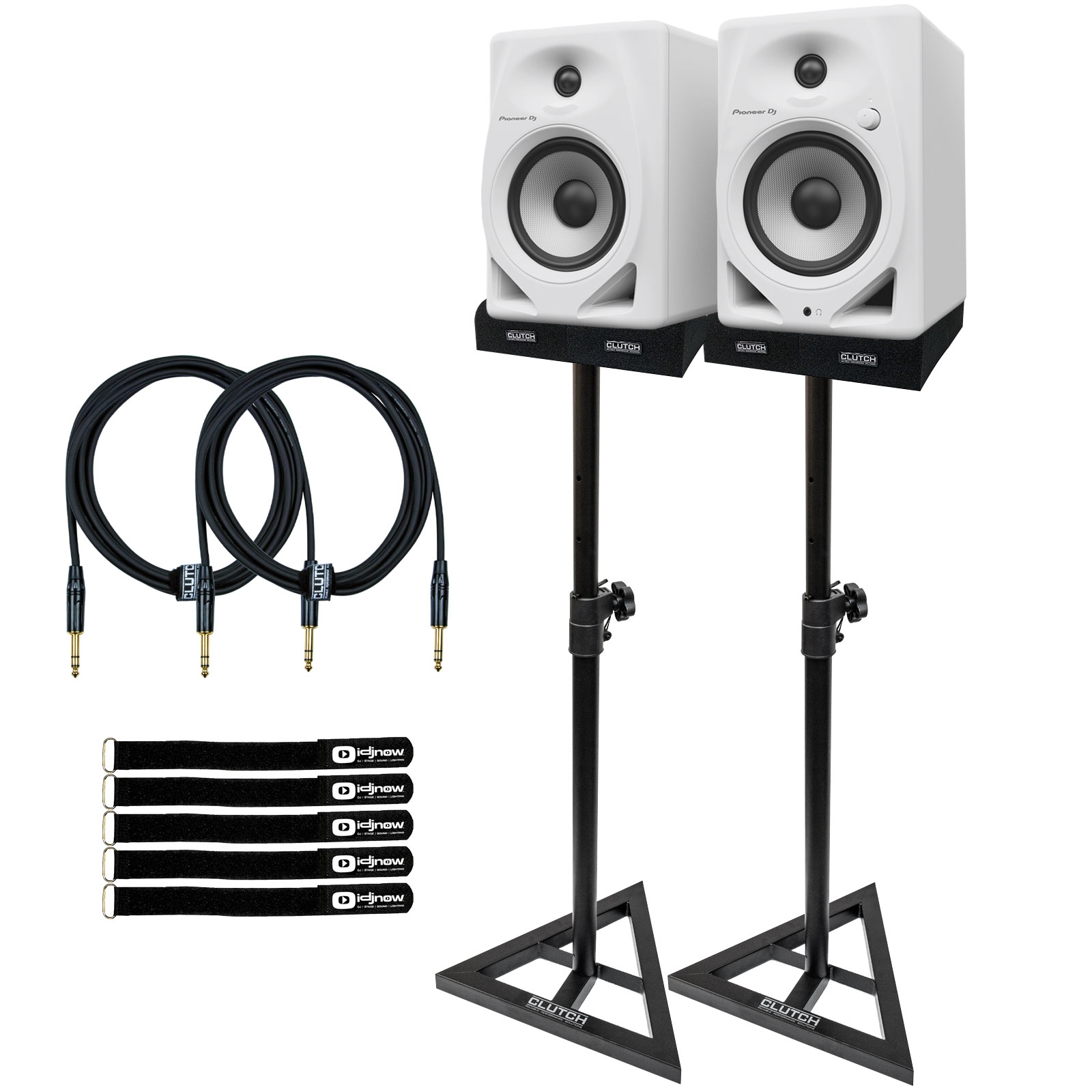 Pioneer DJ DM-50D-W モニタースピーカー（ペア / ホワイト) DM-50D-W 5 インチ アクティブ モニタースピーカー