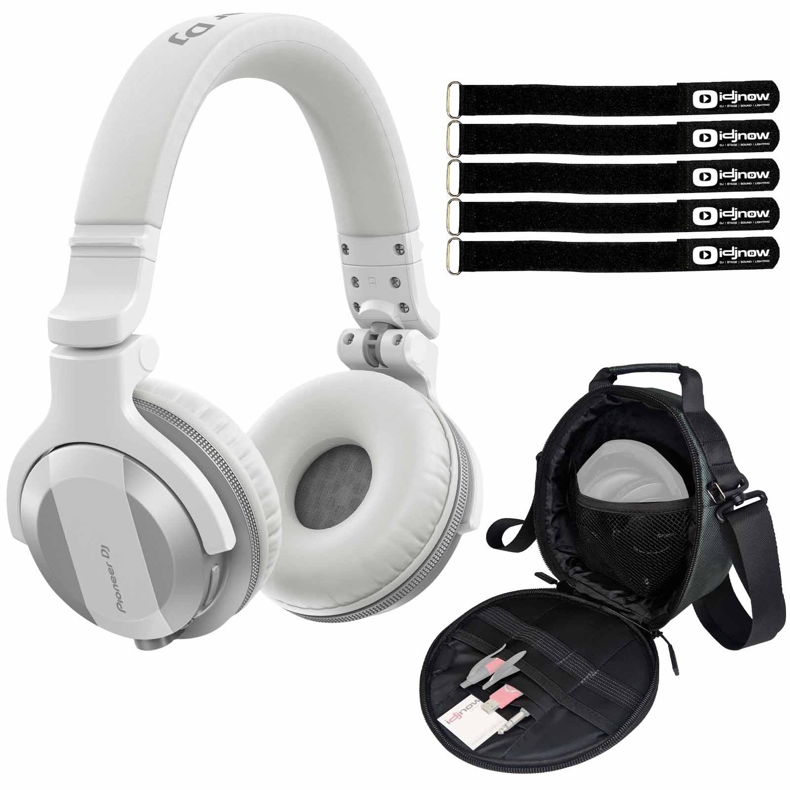 Pioneer DJ HDJ-CUE1BT White Headphones with Bag | IDJNOW