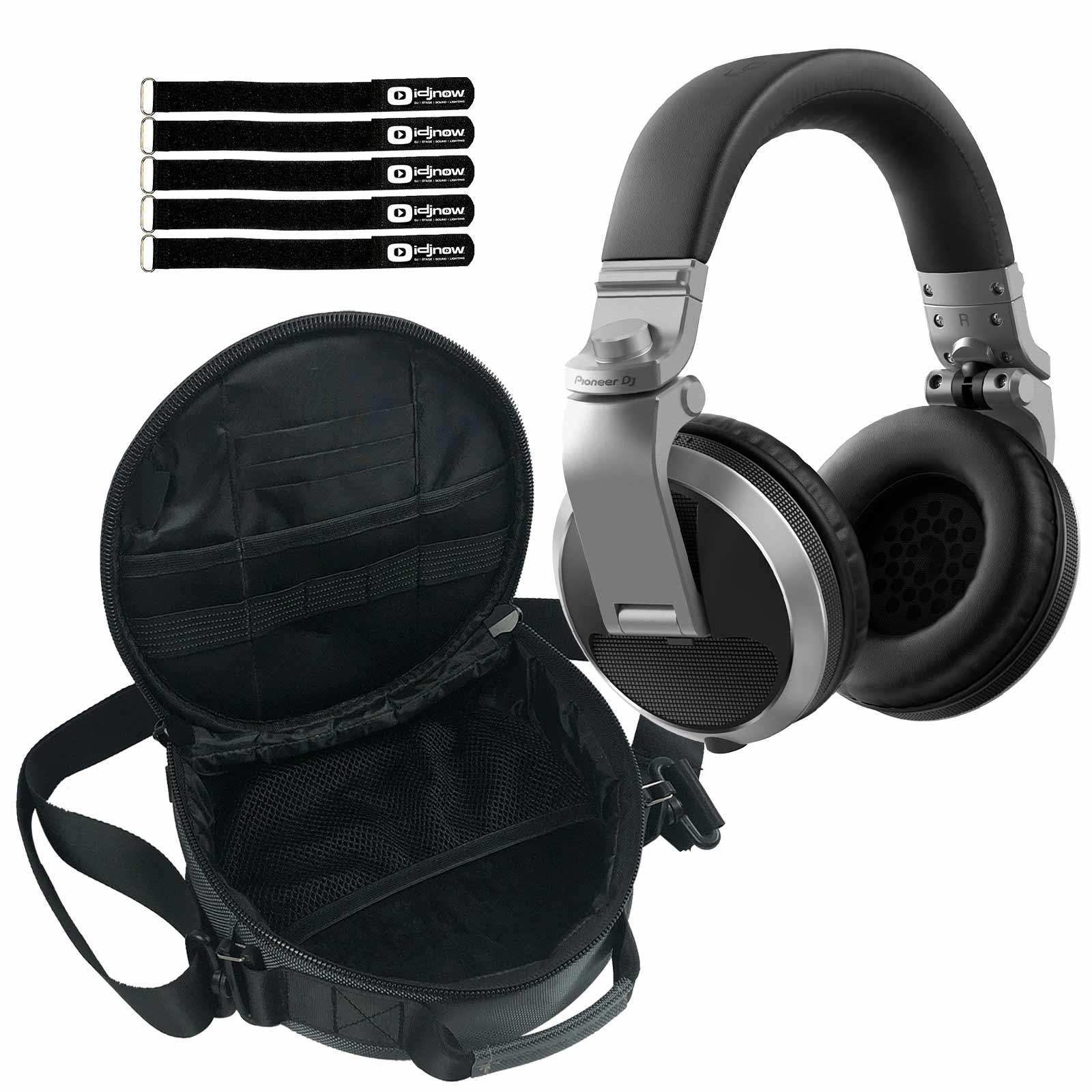 Pioneer DJ HDJ-X5 Silver Headphones with Gear Bag | IDJNOW
