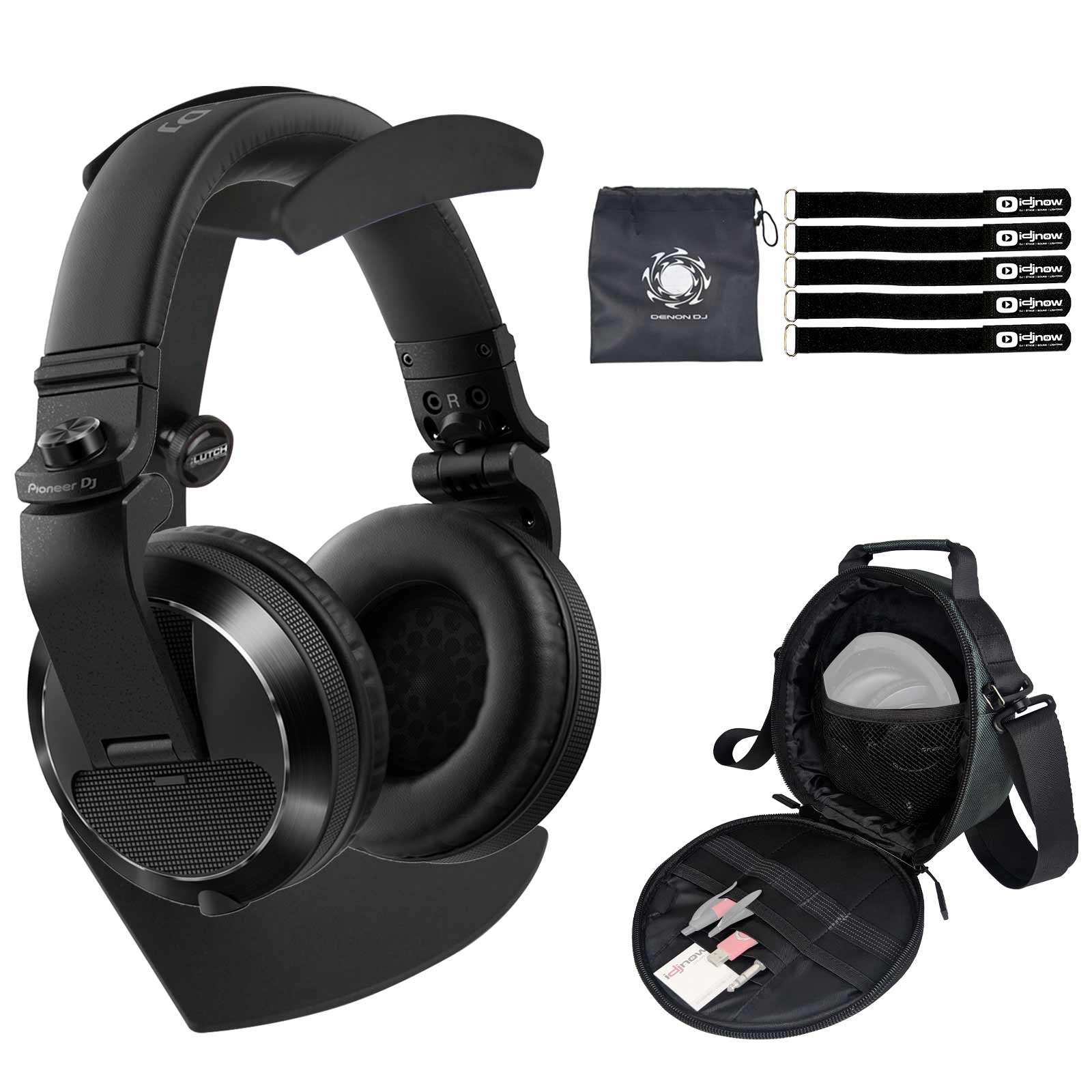 Pioneer HDJ-X7 Headphones (black) with Stand | IDJNOW
