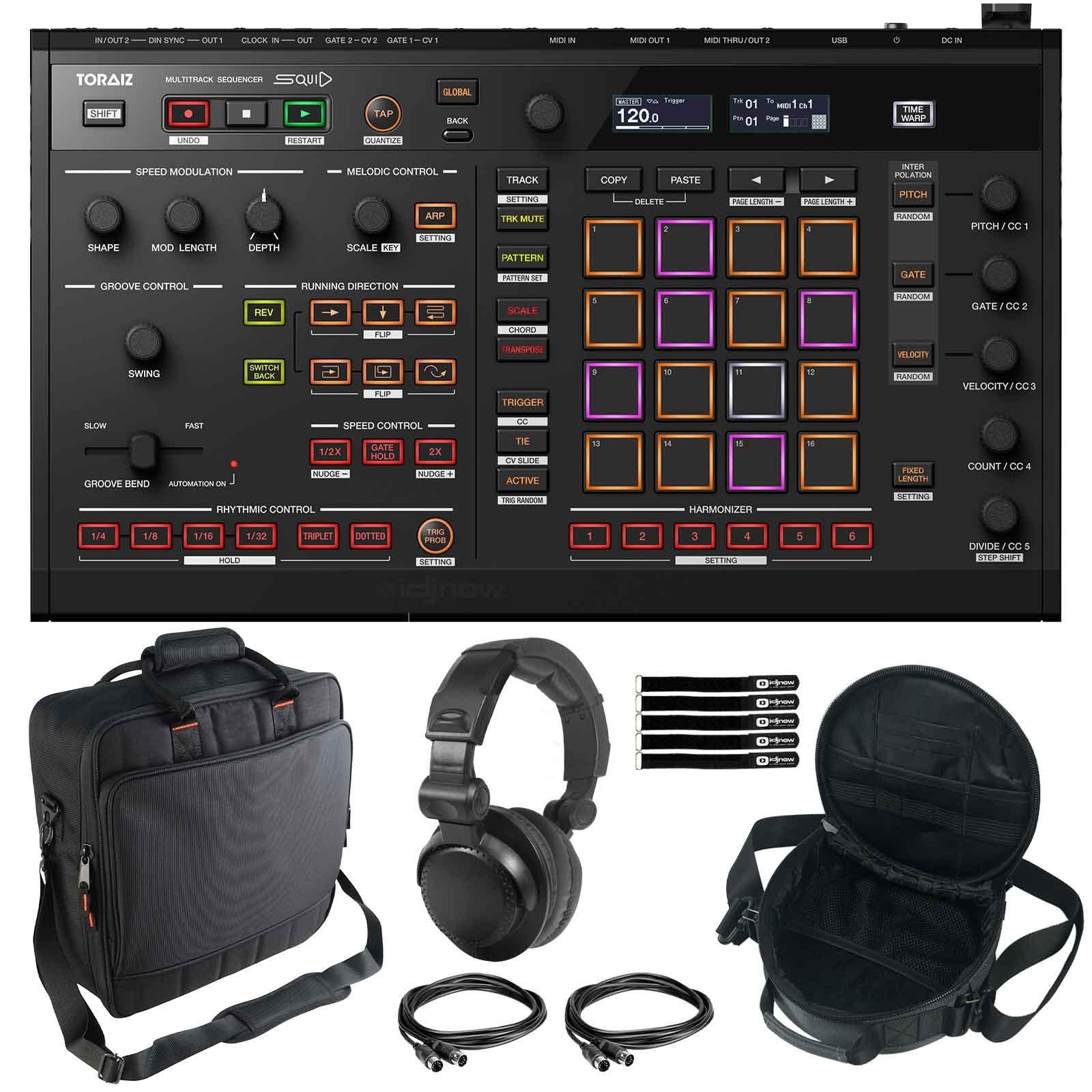 Pioneer Toraiz Squid Sequencer with Headphones & Bag | IDJNOW