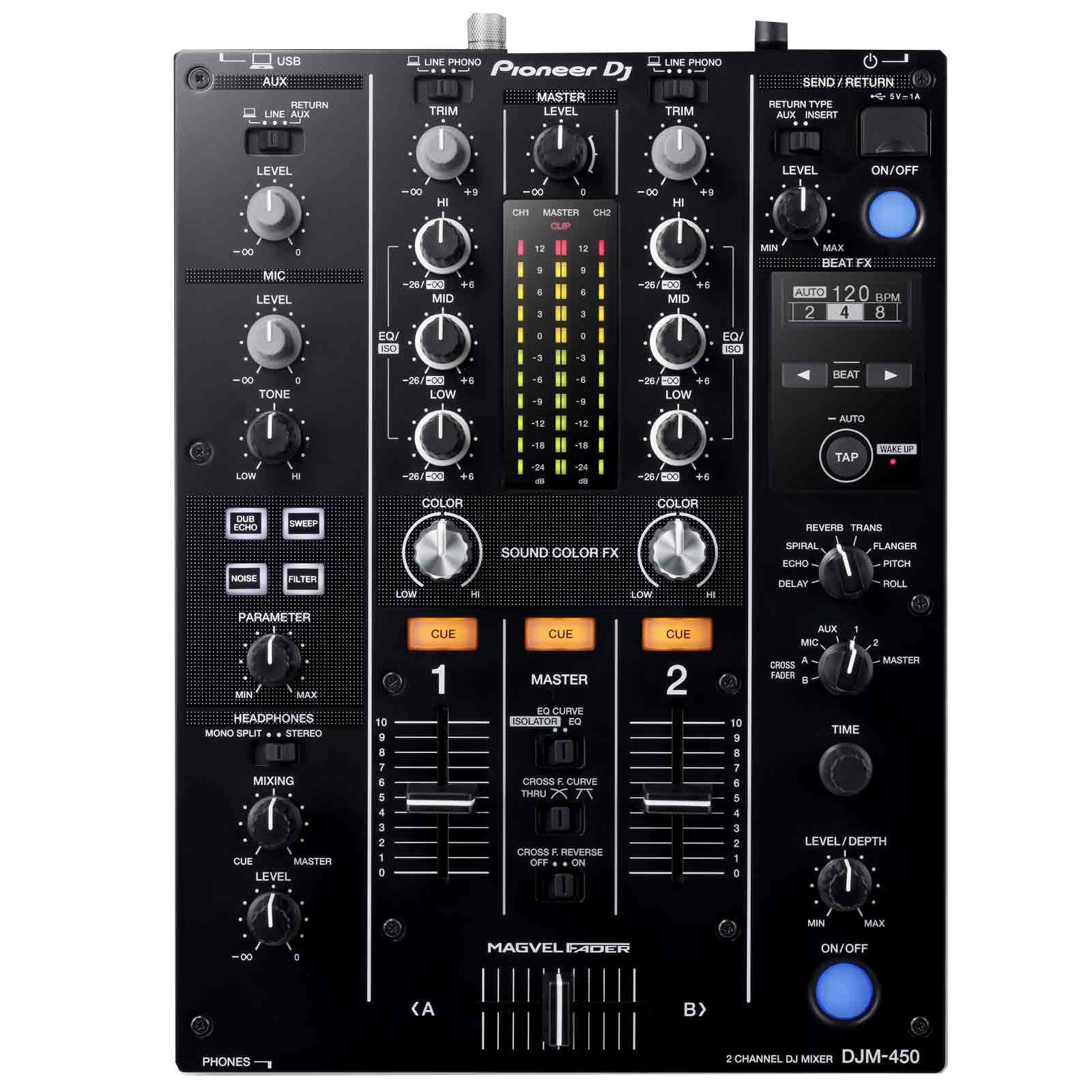 Pioneer DJM - 450 & DECKSAVER DJ ミキサー pioneer_djm-450_top.jpg