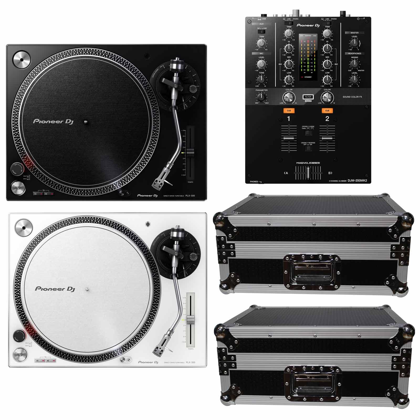 Pioneer DJ PLX-500-K Direct Drive DJ Turntable, Black