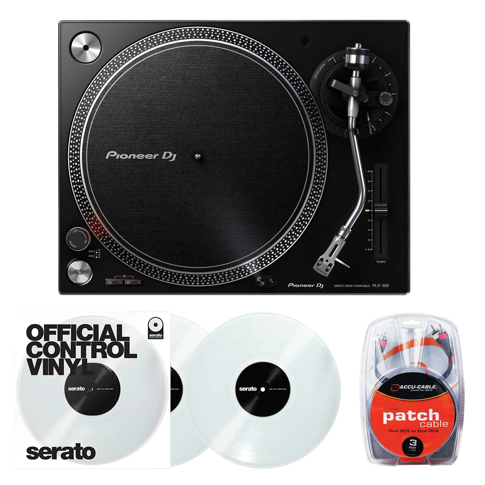 Pioneer DJ PLX-500 カートリッジ・コントロールバイナル付き Pioneer DJ PLX-500 カートリッジ・コントロールバイナル付き