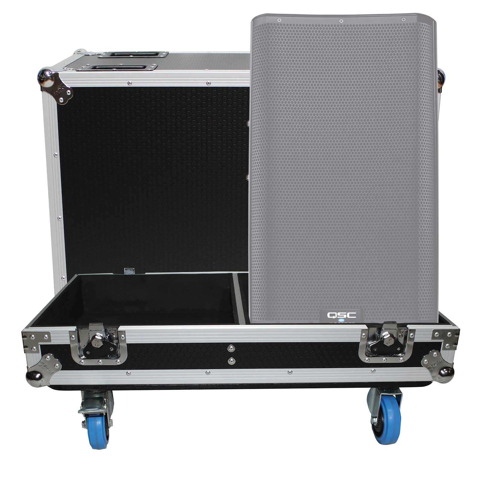 ProX Dual QSC K12 Speaker ATA Flight Case Holds 2 Speakers [X