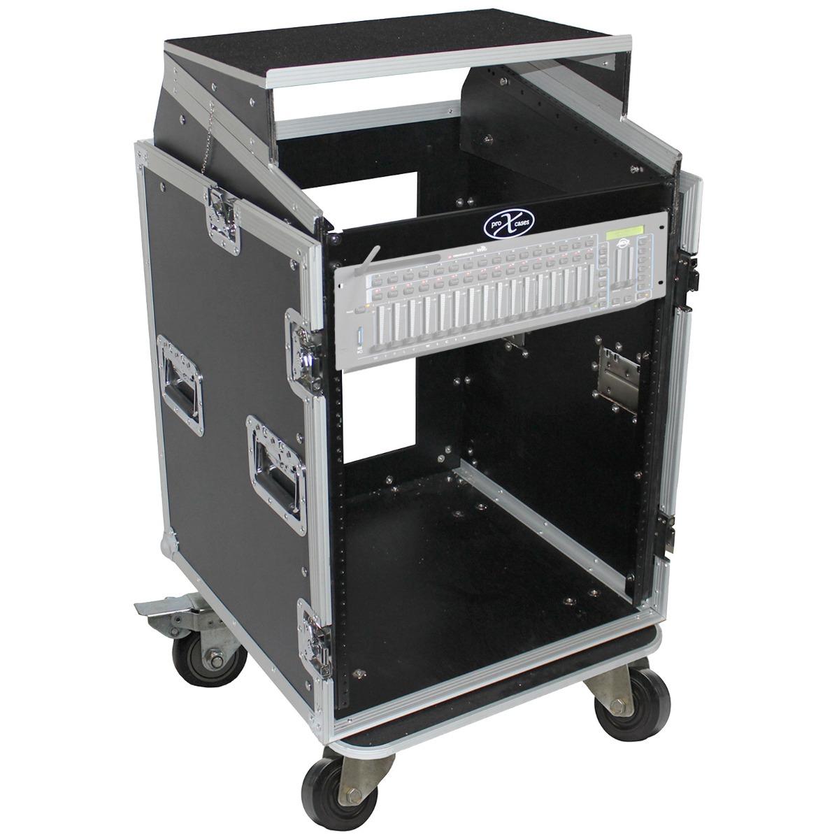 ProX T-14MRLT 14U x 10U Top Combo Case with Shelf | IDJNOW
