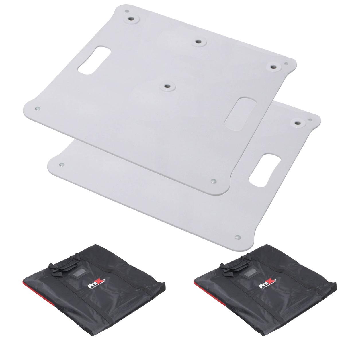 ProX X-POLARISWHX2PLATES Pair of White Polaris Base Plates