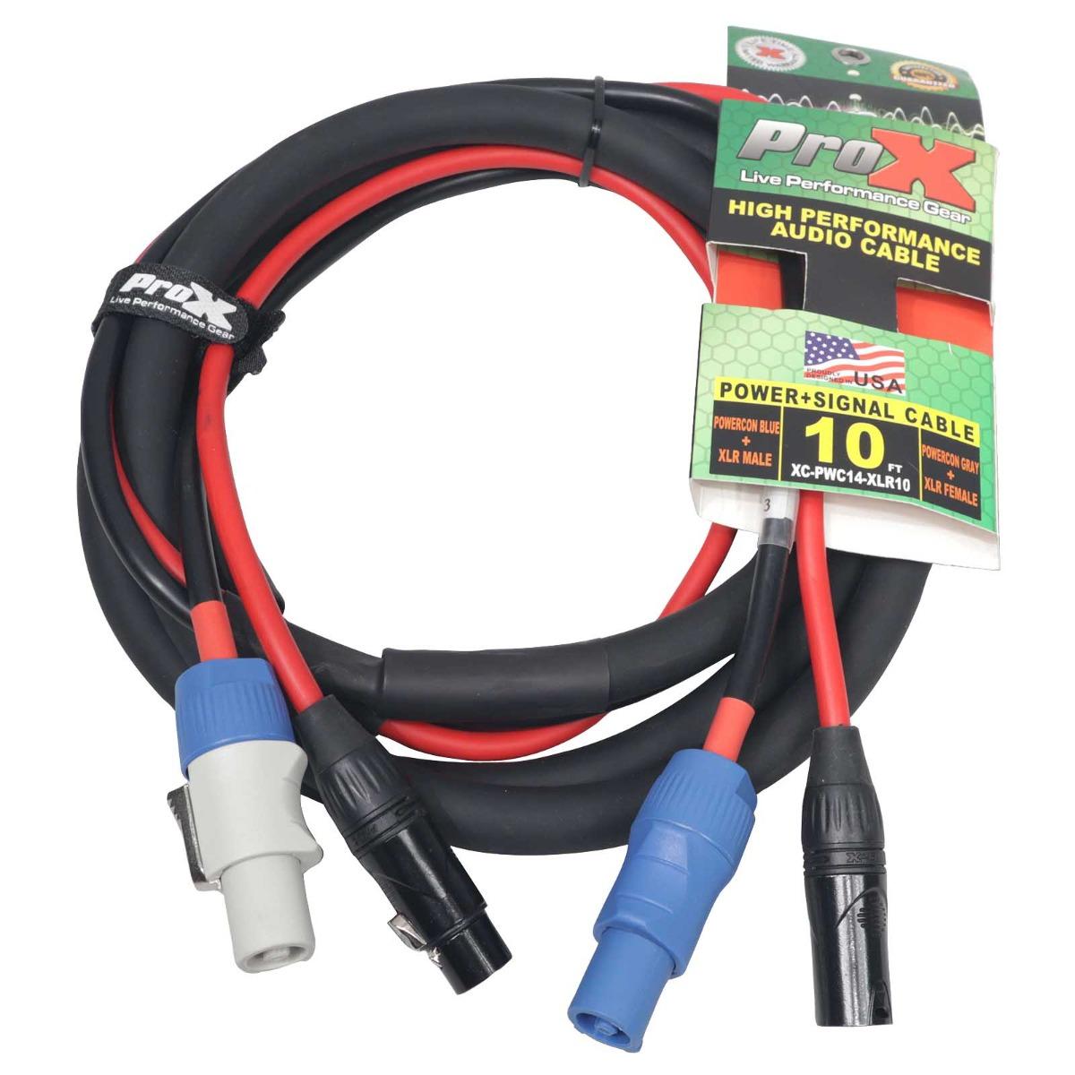 ProX XC-PWC14-XLR10 10FT XLR-F to XLR-M Link Cable | IDJNOW