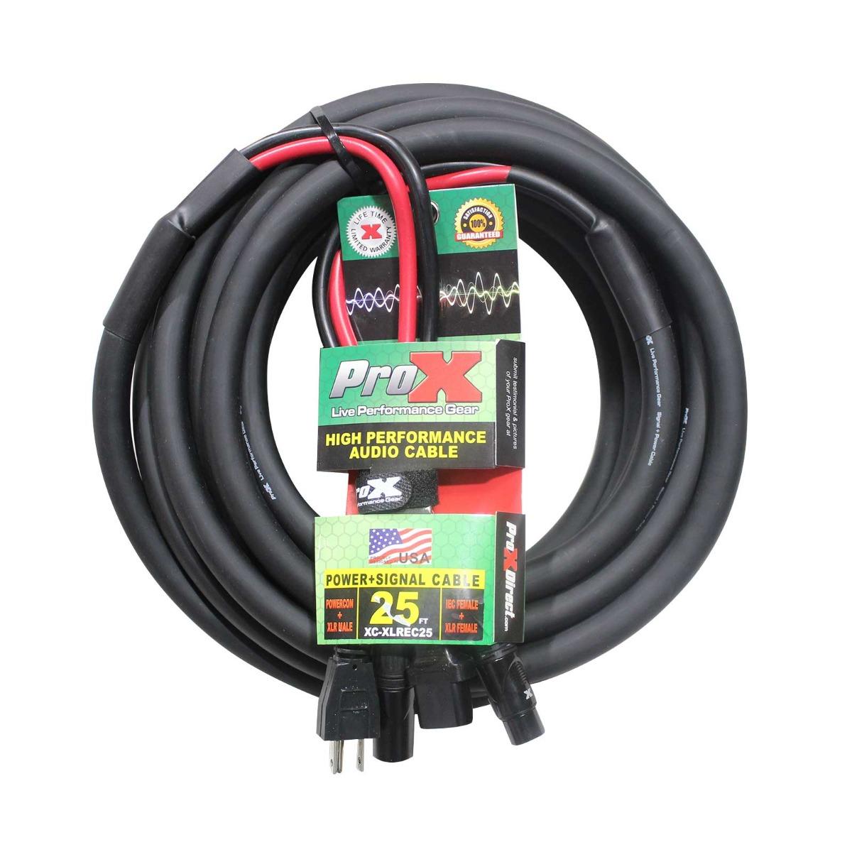 ProX XC-XLREC25 25 FT AC / XLR Combo Cable | IDJNOW