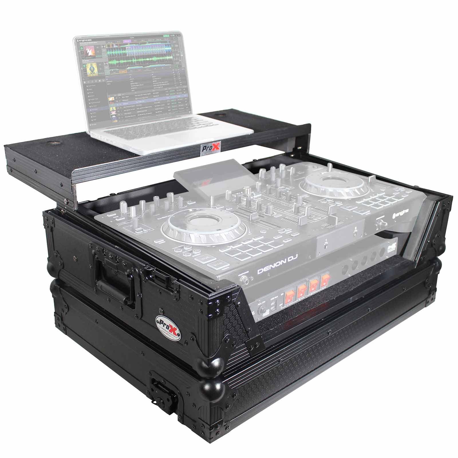 ProX Black Flight Case for Denon Prime 2 DJ System | IDJNOW