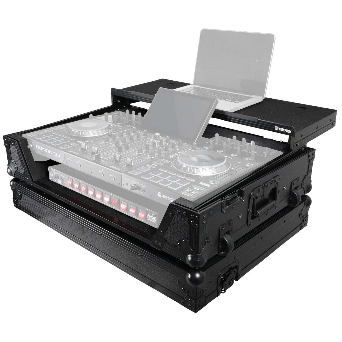 ProX Denon Prime 4 Black on Black Flight Case | IDJNOW